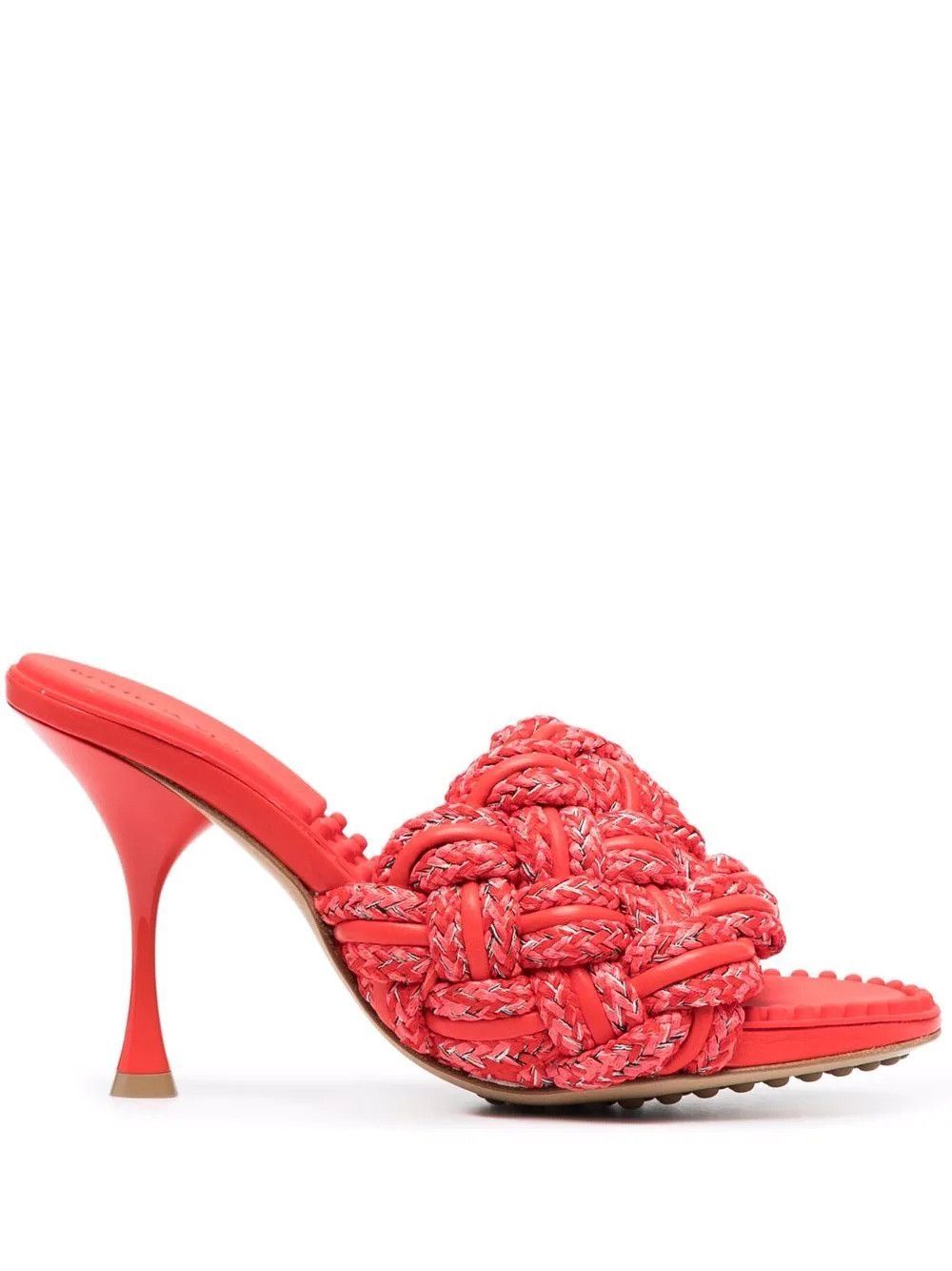 Bottega Veneta o1mle0325 Dot Sandals in Bubble Gum & Tomato Size US 7 / IT 37 - 1 Thumbnail