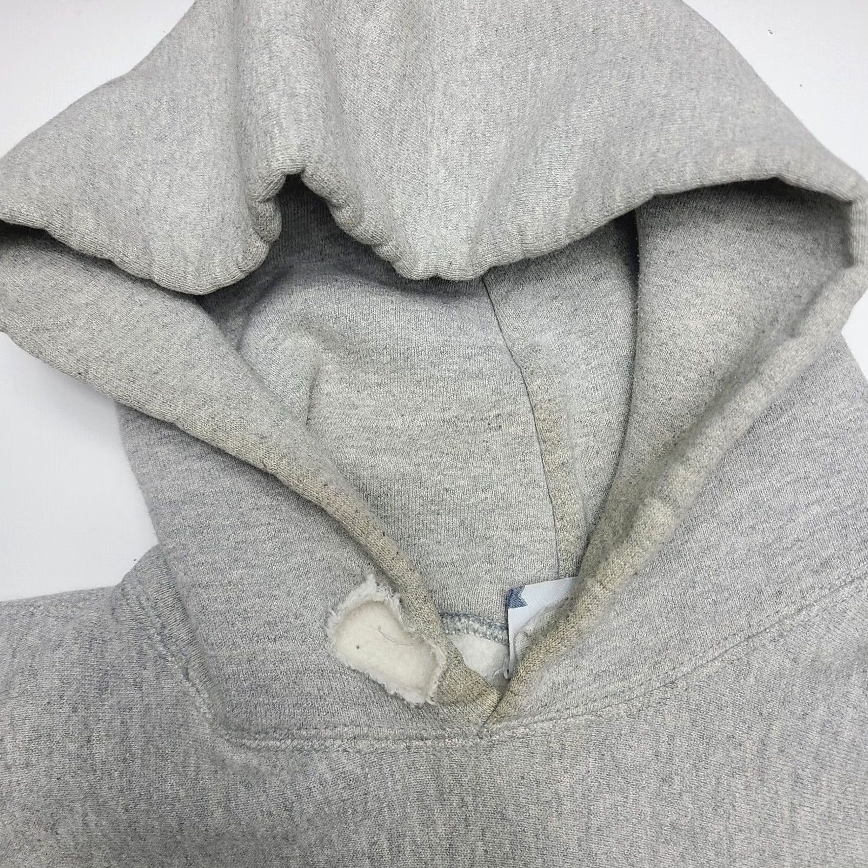 Lee VINTAGE Lee Cross Grain Reverse Weave Hoodie Sweatshirt L Cotton Blend USA Thrashed Mens Hoodie Size US L / EU 52-54 / 3 - 4 Thumbnail