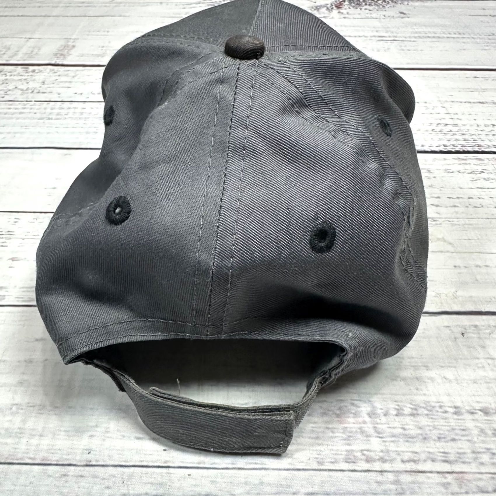 Vintage US Air Force USAF CMSGT Gray Adjustable Ball Cap 100% Cotton Baseball Hat Mens One Size Baseball Cap Gray US Air Force Cap Size ONE SIZE - 5 Thumbnail