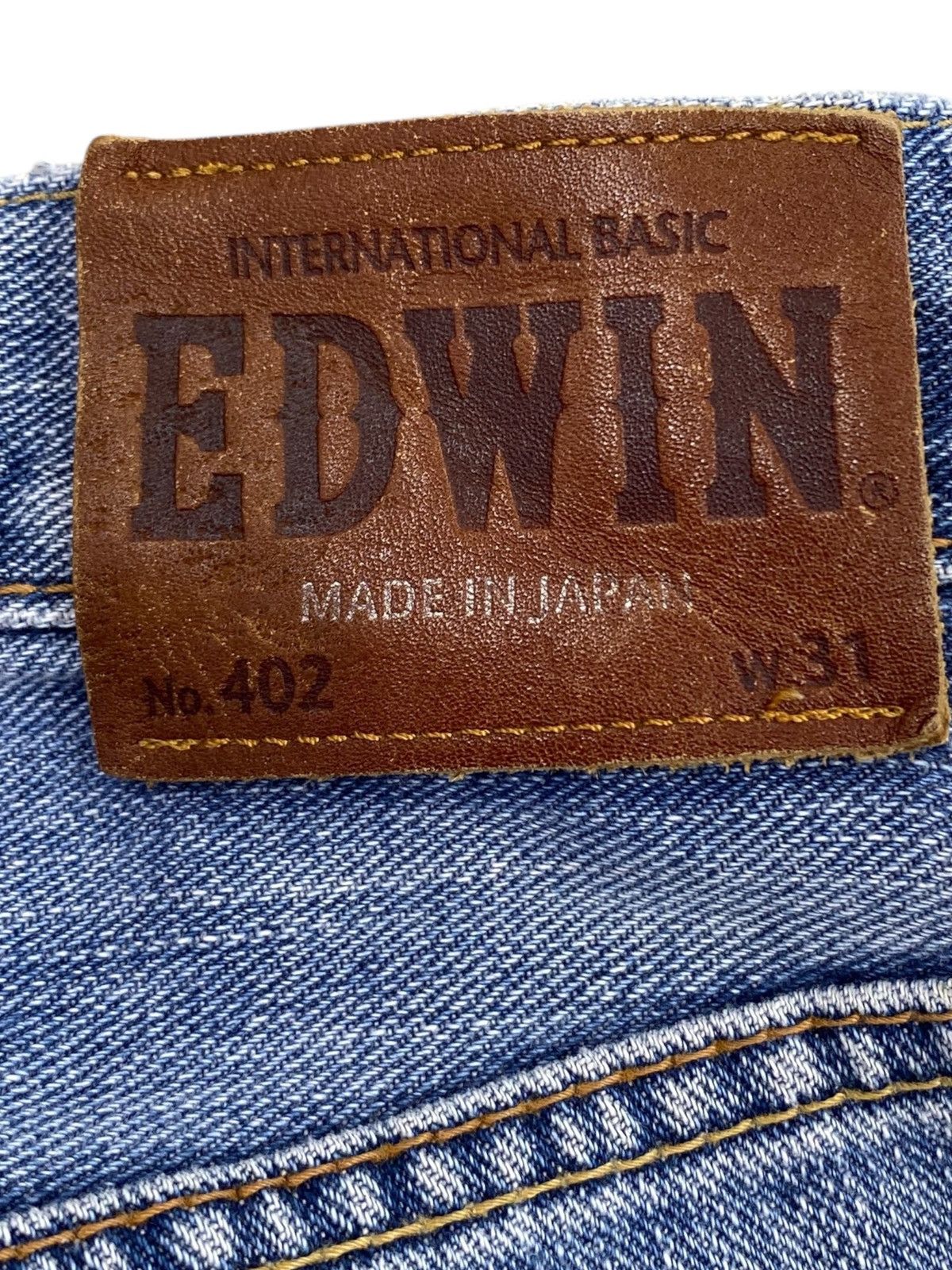 Edwin Edwin Blue Faded Wash Style Loose Straight Cut Jeans Size US 30 / EU 46 - 13 Thumbnail