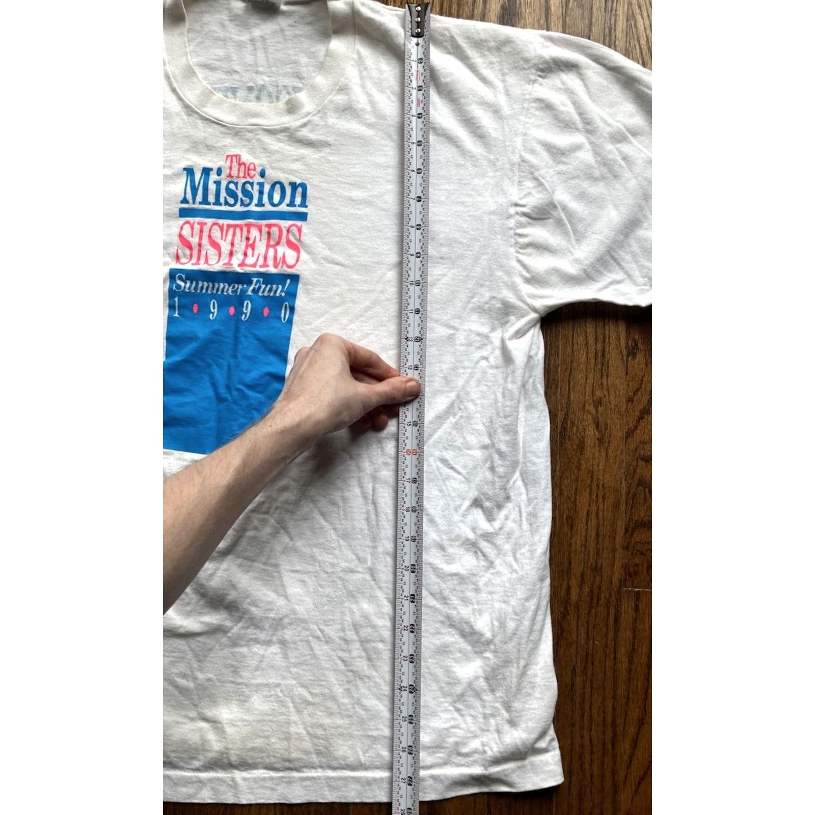 Fruit Of The Loom VINTAGE PRISONER T Shirt Mens XL 1990 White Single Stitch Mission Sisters Size US XL / EU 56 / 4 - 8 Thumbnail