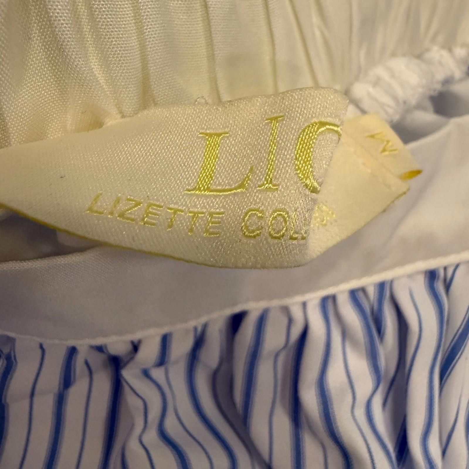 Other Lizette blue & white stripe balloon hem skort SZ M Size 32" / US 10 / IT 46 - 8 Thumbnail