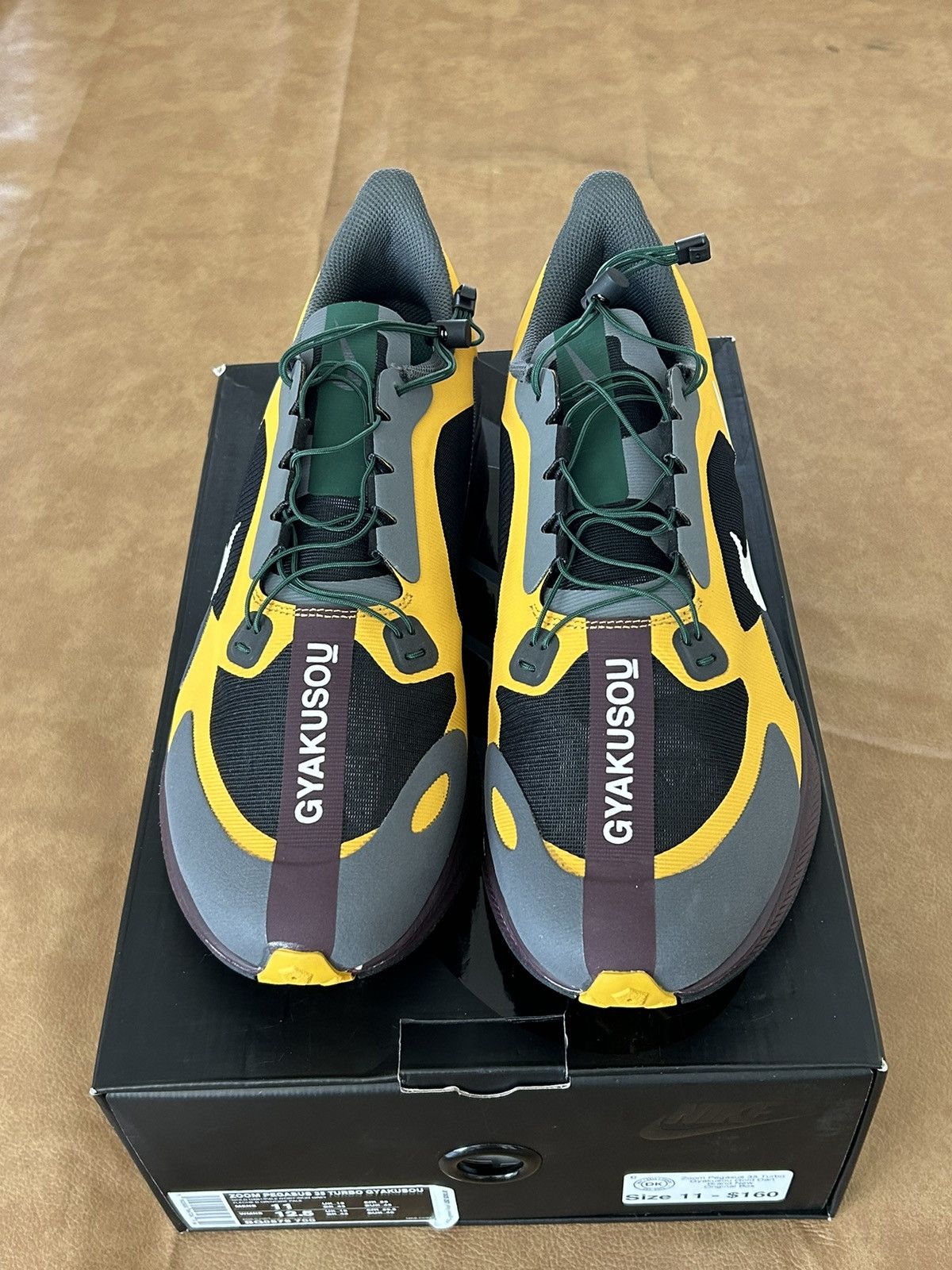 Nike Nike Gyakusou x Zoom Pegasus Turbo Gold Fir! Size US 11 / EU 44 - 2 Thumbnail