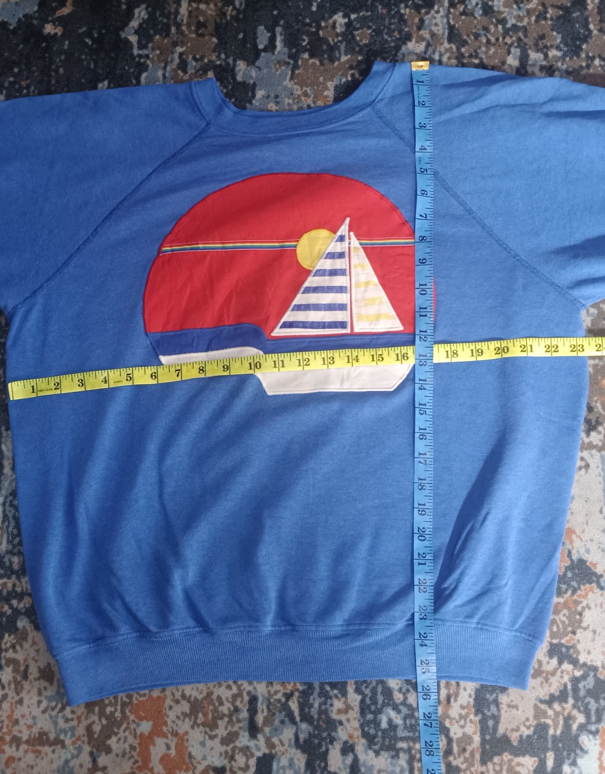Vintage Vintage💥Hanes 80s hawaii yacht long sleeve Size US L / EU 52-54 / 3 - 10 Thumbnail