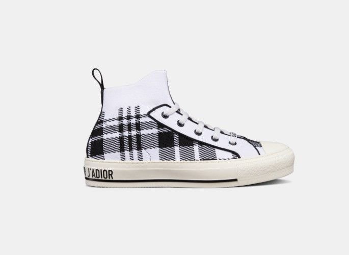 image of O1W1Db10224 Walk N Dior Sneakers In White & Black in White/Black, Women's (Size 12)