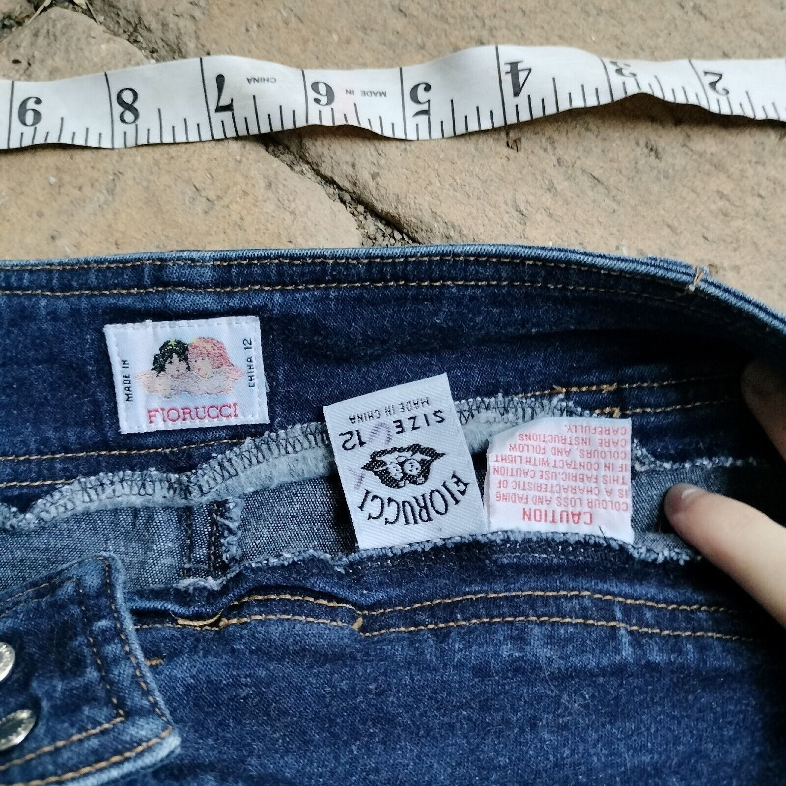 Fiorucci × Vintage Y2K 2000s Fiorucci Safety Skirt Denim High Waisted Pencil Size 30" / US 8 / IT 44 - 8 Thumbnail