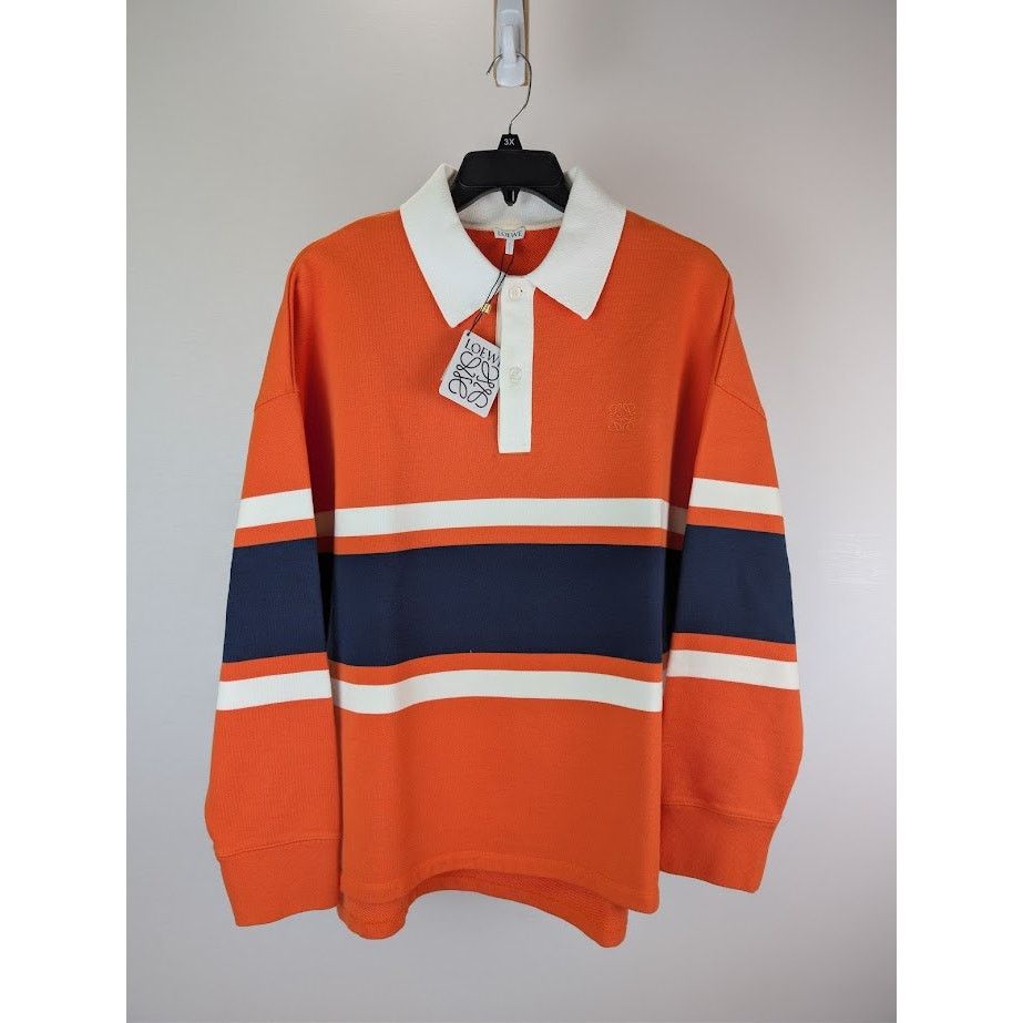Loewe o1rshd1 Long Sleeve Polo Shirt Naranja in Orange Size US XL / EU 56 / 4 - 8 Thumbnail