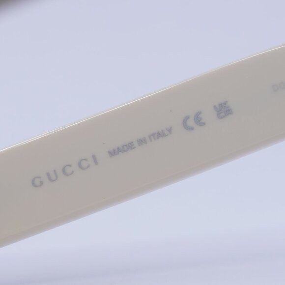 Gucci 🕶️ New Gucci GG1634S 005 Ivory/Red Sunglasses Size ONE SIZE - 8 Thumbnail