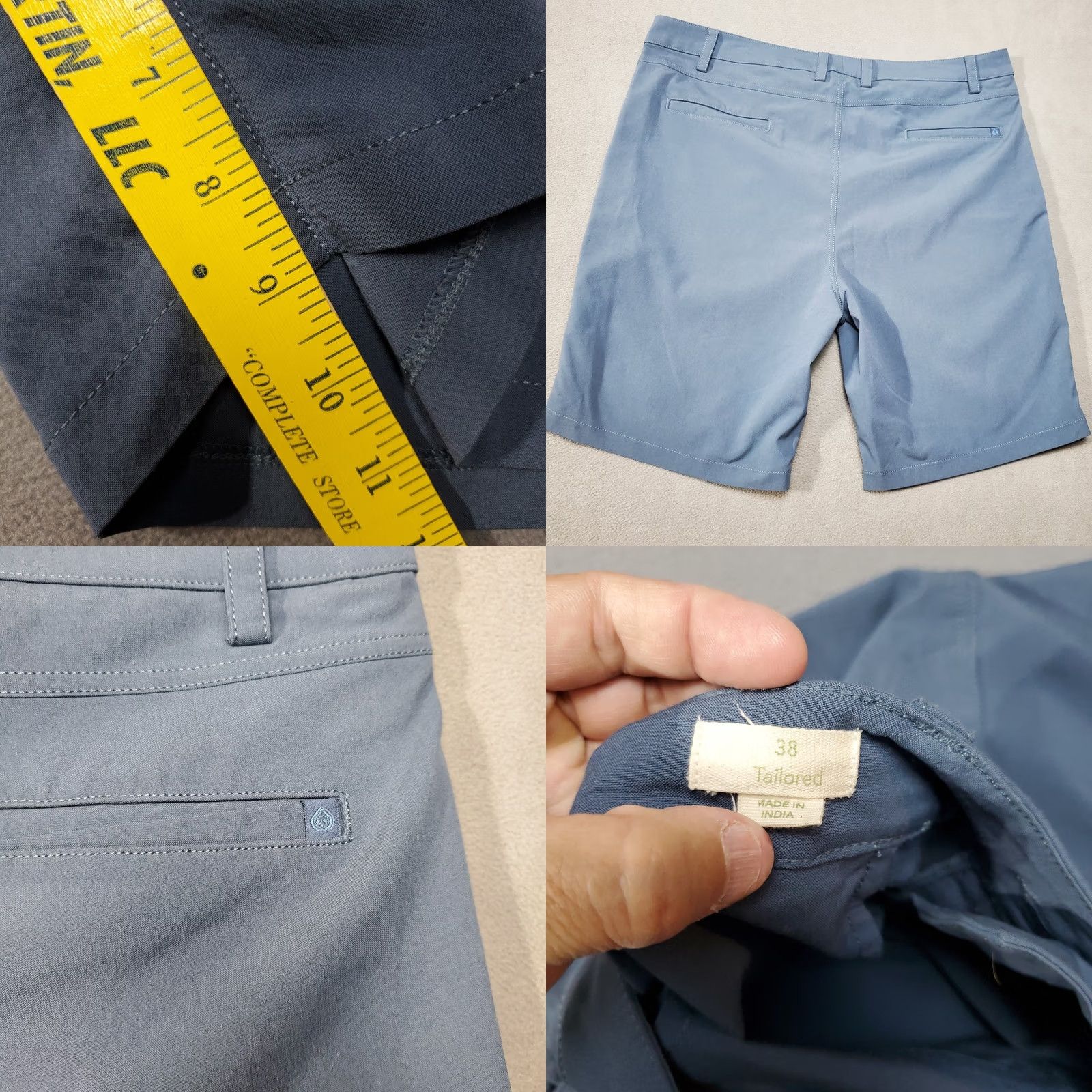 Vintage Tasc Shorts Mens Blue 38 Weekender 2.0 Performance Stretch Hiking Outdoor Shirt Size US 38 / EU 54 - 8 Thumbnail