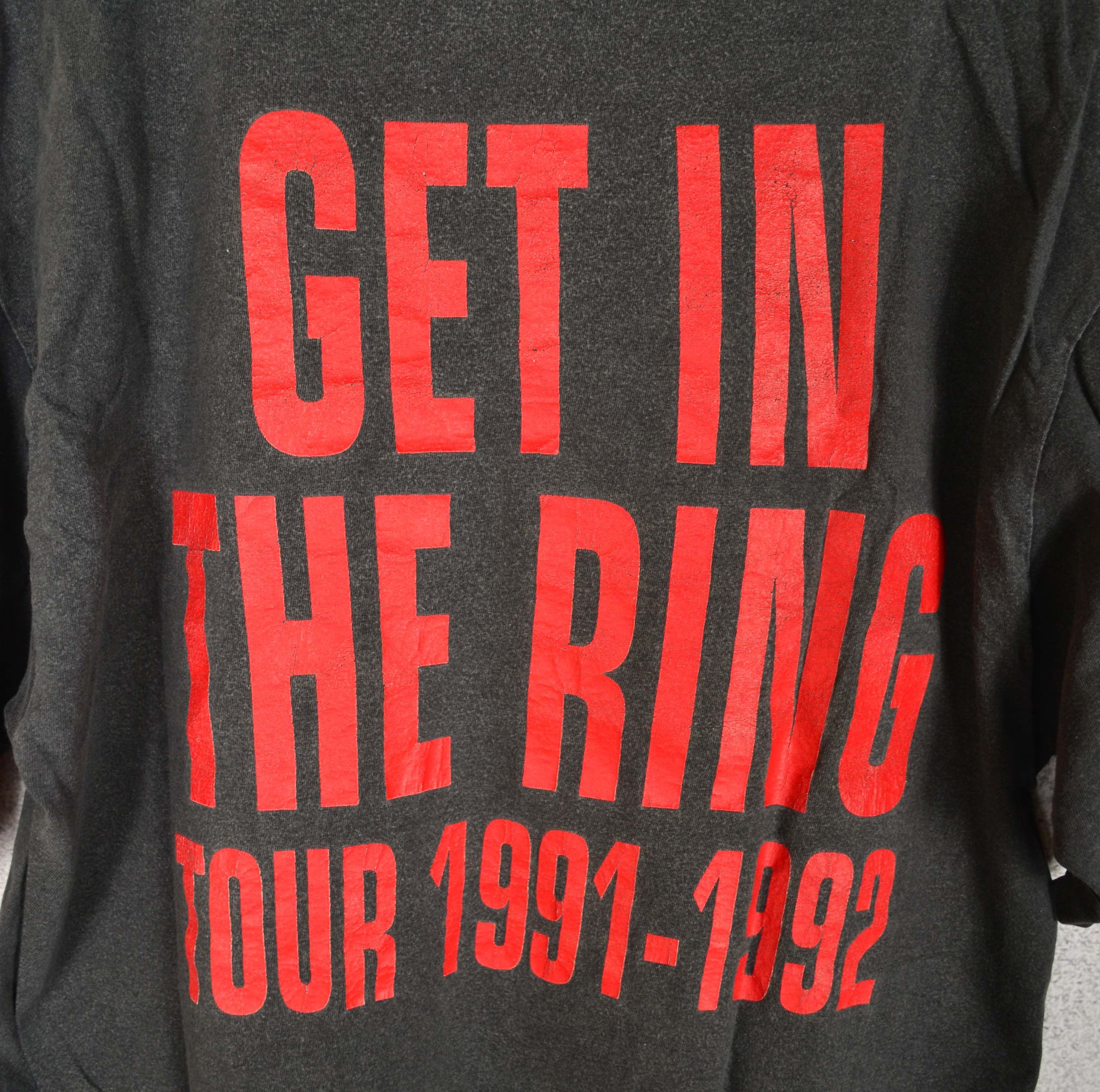 Band Tees Vintage Guns n Roses Get In The Ring Band Tee 1991 1992 Tour Size US L / EU 52-54 / 3 - 8 Thumbnail