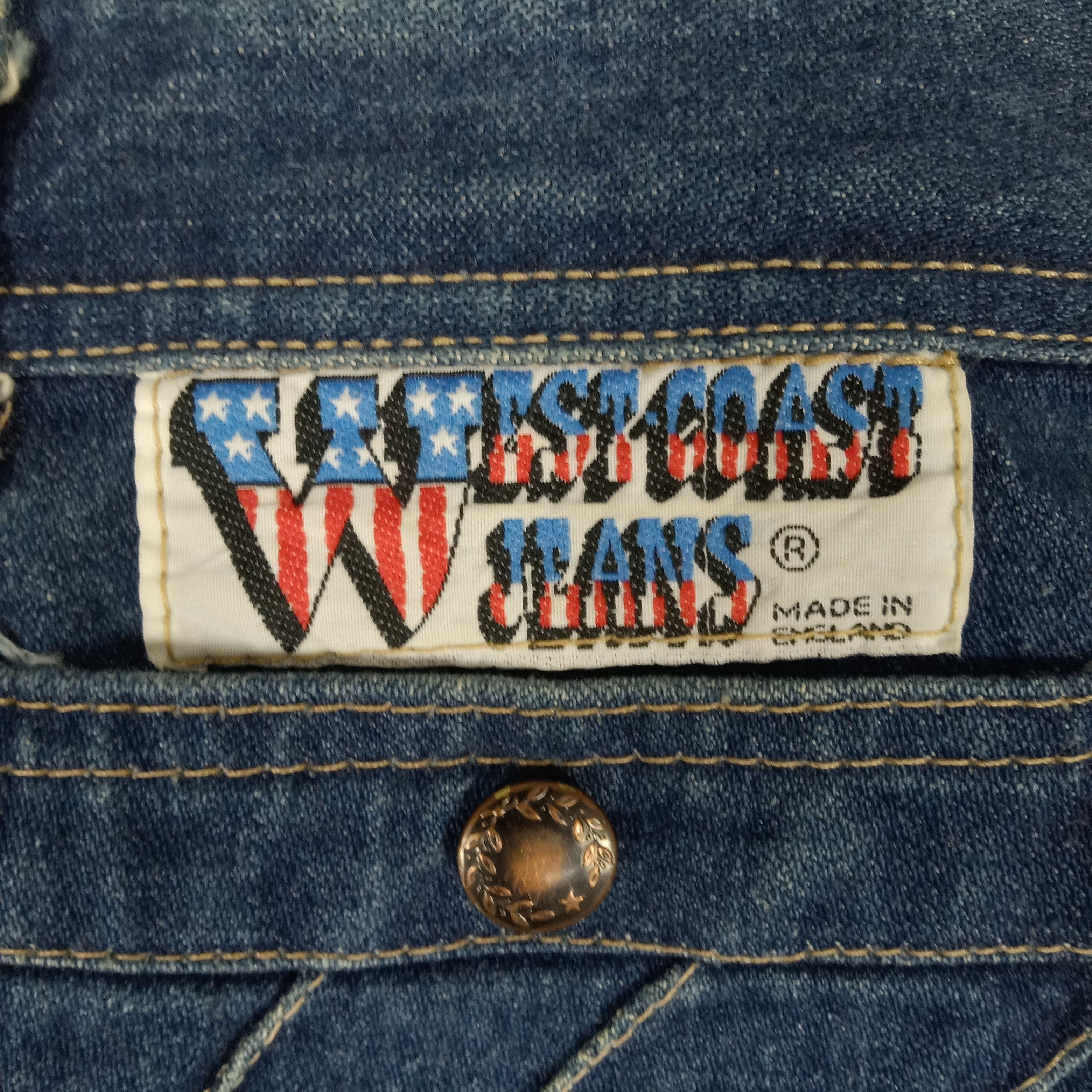 Le Grande Bleu (L.G.B.) × Vintage WestCoast American Retro Style Flared Jeans Size US 29 - 3 Thumbnail