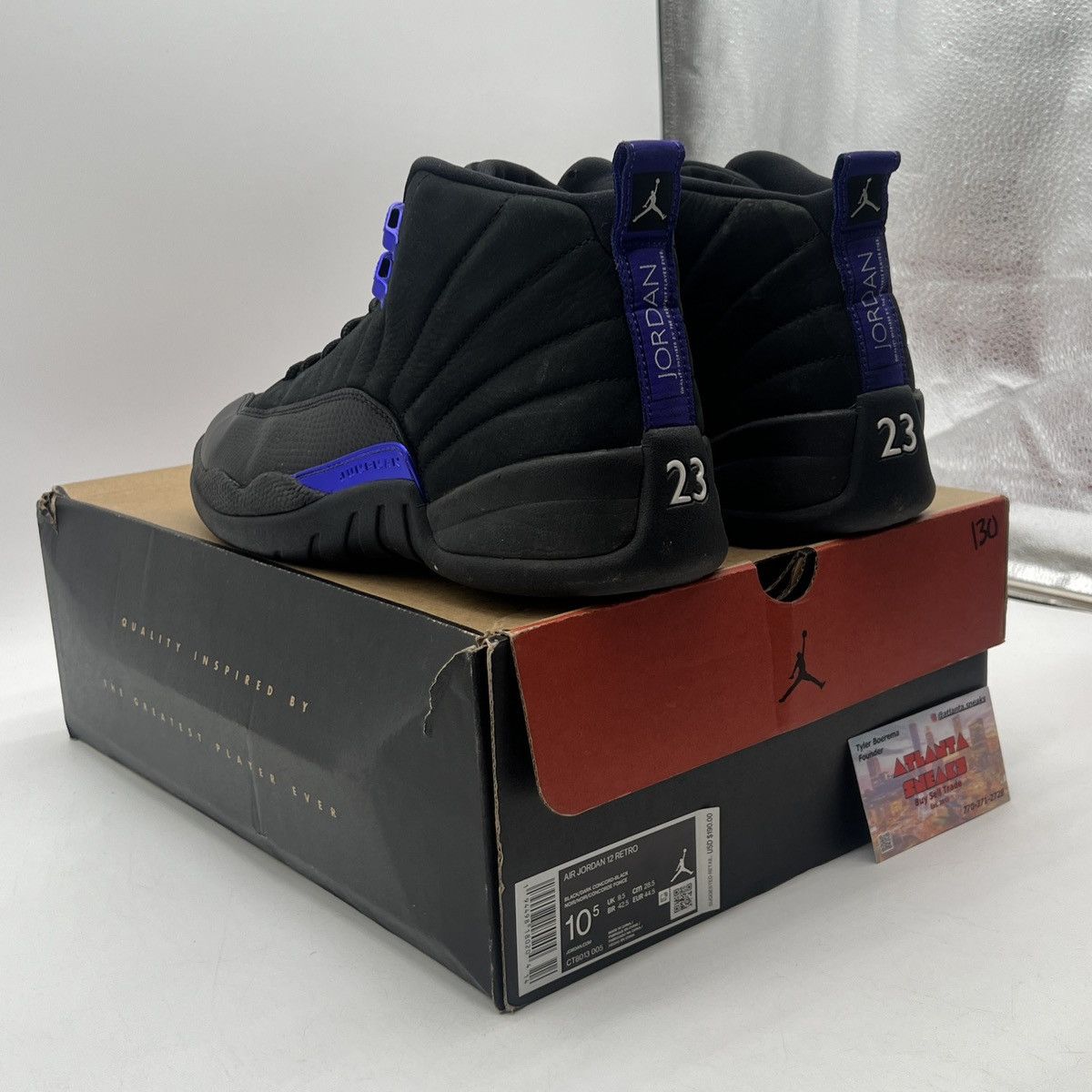 Jordan Brand Air Jordan 12 dark concord Size US 10.5 / EU 43-44 - 4 Thumbnail