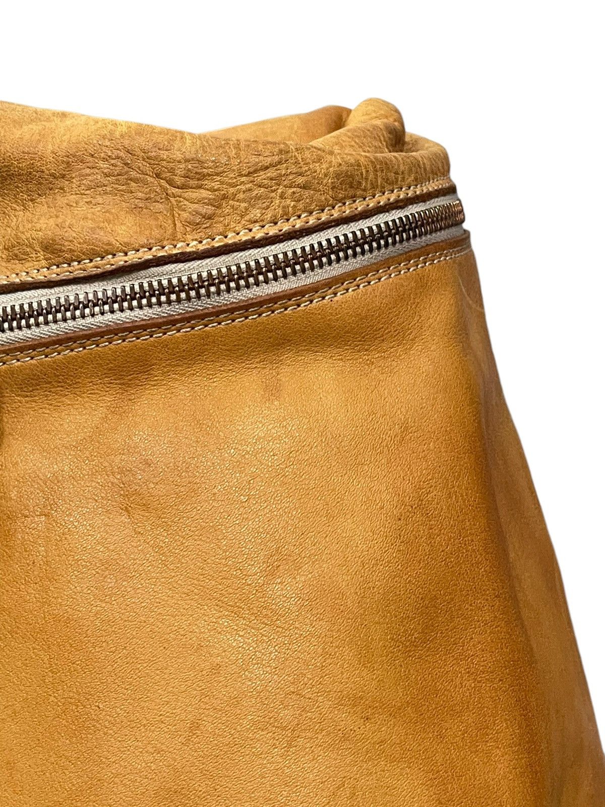 Yohji Yamamoto Full Leather Patina Y’saccs Cross Body Bag 4🟩 Size ONE SIZE - 9 Thumbnail