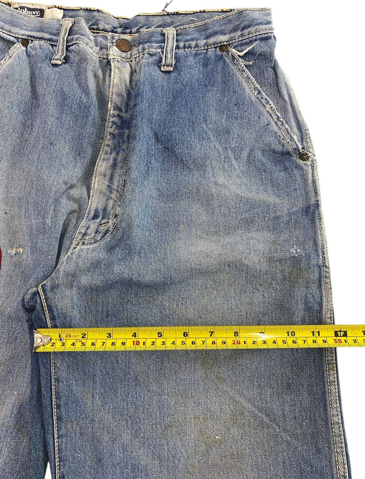 Japanese Brand Japanese Brand Faded Wide Leg Jeans with Dr. Slump Patch Size US 31 - 7 Thumbnail
