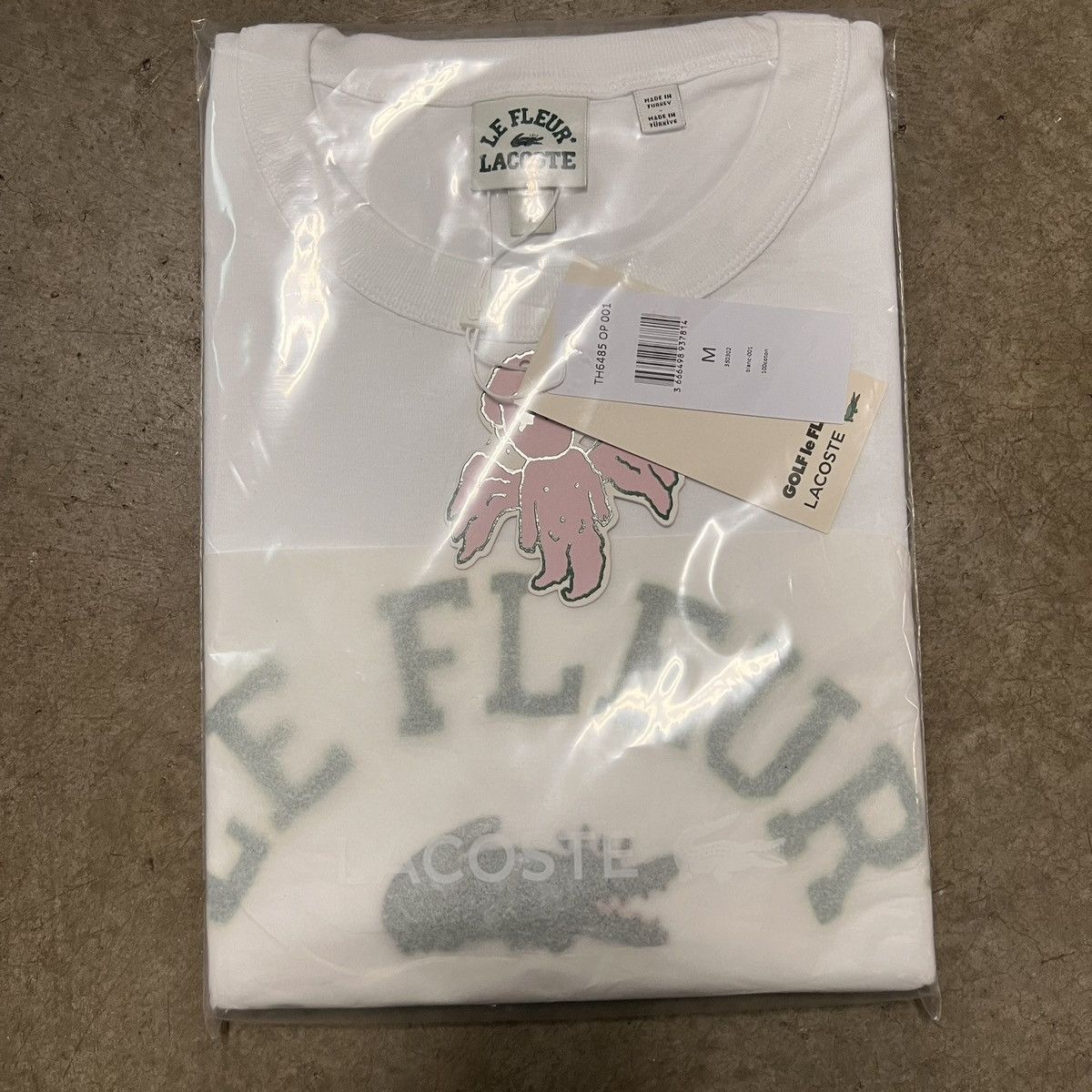 Golf le Fleur × Lacoste Golf Le Fleur x Lacoste Short Sleeve Tee / White Size US L / EU 52-54 / 3 - 1 Thumbnail