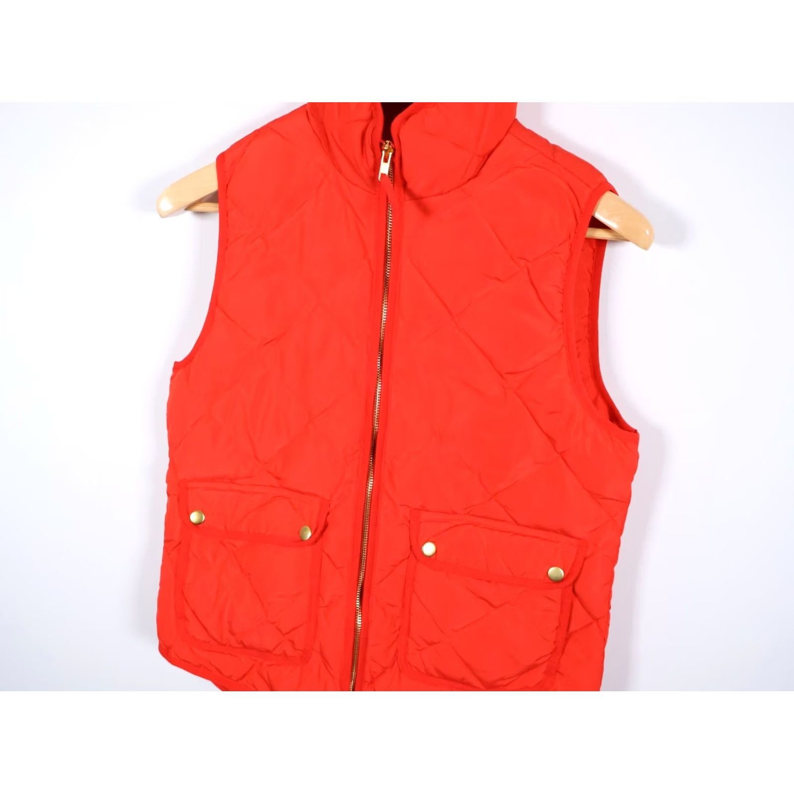 Vintage Woolrich Vest Women's Small Red Quilted Down Insulated Full Zip Puffer Jacket Style: Outdoor, Hiking, Fall, Winter Mens, Womens Size S / US 4 / IT 40 - 7 Thumbnail