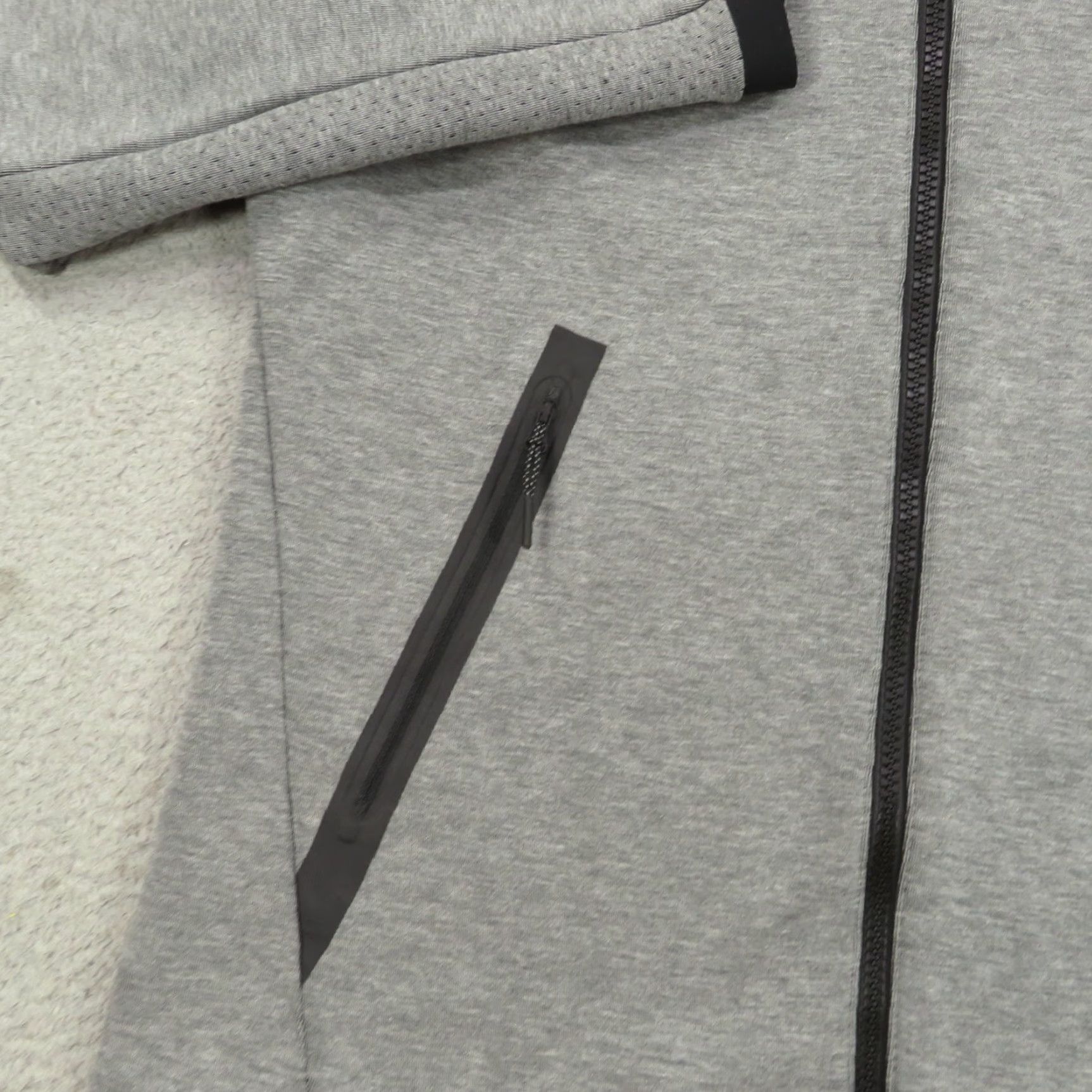 Nike Nike Jacket Mens XL Tech Fleece Full Zip Heather Grey NSW Band Collar Size US XL / EU 56 / 4 - 4 Thumbnail