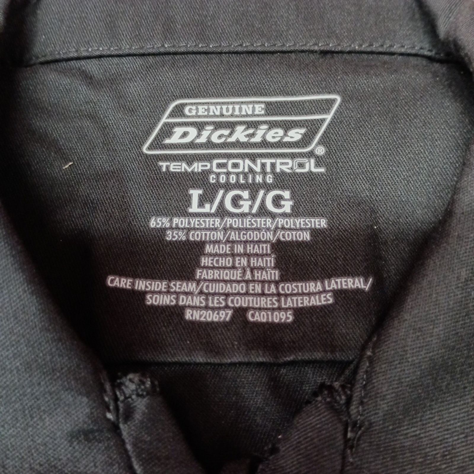 Dickies Dickies Essential Work Shirt Men's Size L Black Temp Control Size US L / EU 52-54 / 3 - 4 Thumbnail