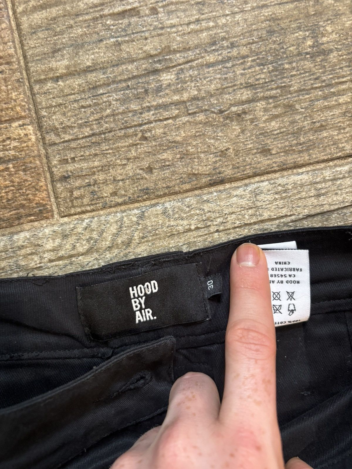 Hood By Air Black Spiral Zip Wide Pants Size US 31 - 6 Thumbnail