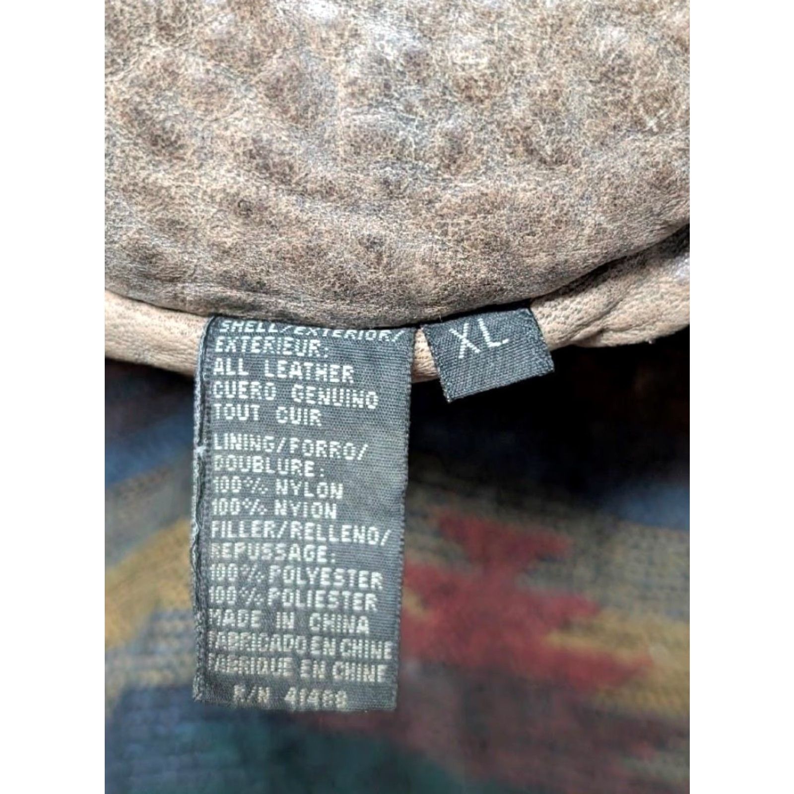 Vintage VINTAGE PATINA leather jacket Bomber Context Men XL brown distressed 1990s/Mad Max - Mens XL Leather Jacket Size US XL / EU 56 / 4 - 6 Thumbnail