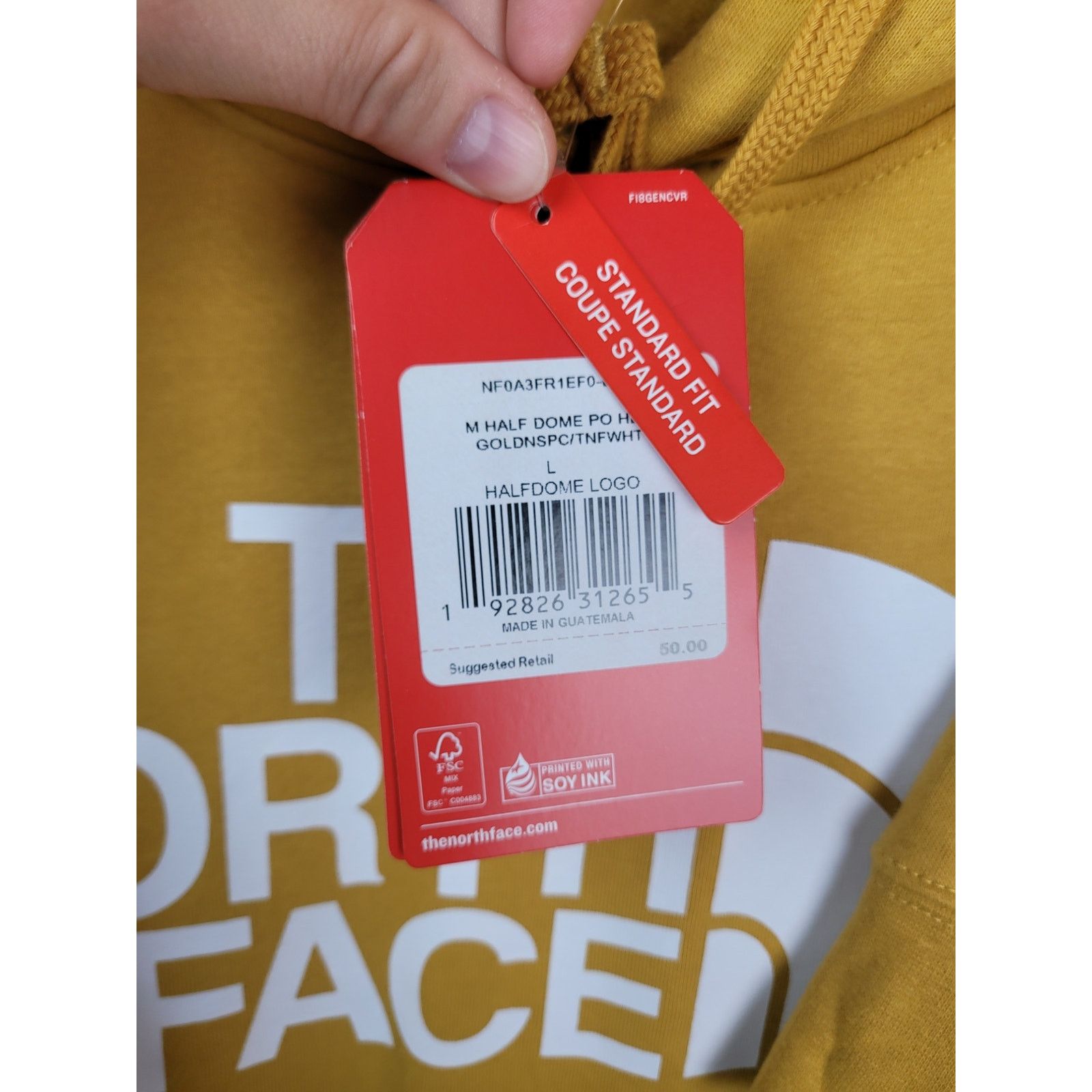 The North Face North Face NWT Men's Half Dome Pullover Hoodie Golden Sz L Size US L / EU 52-54 / 3 - 6 Thumbnail