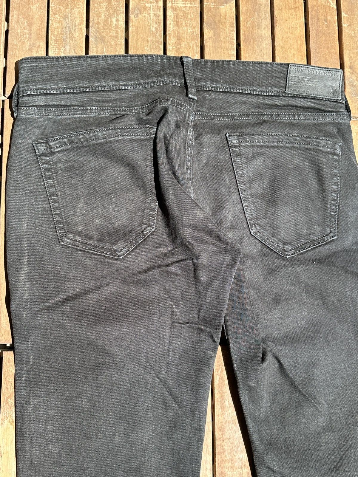 Murder License Murder License Black Stretch Denim – Made in Japan Size US 32 / EU 48 - 6 Thumbnail
