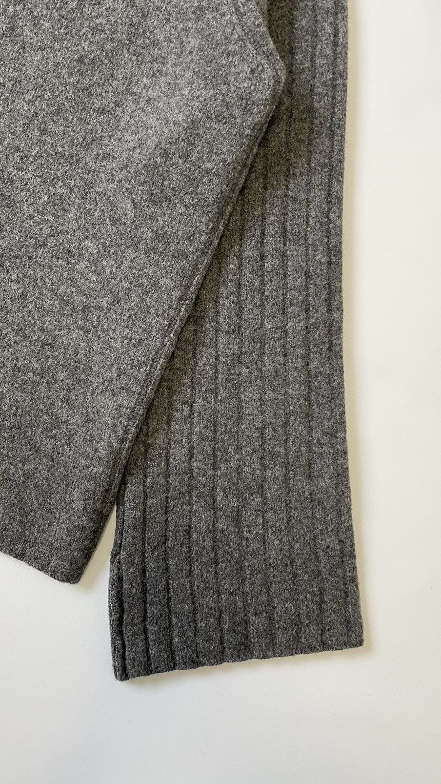 Dries Van Noten Boxy Fit Felted Gray Wool Sweater Size US M / EU 48-50 / 2 - 14 Thumbnail