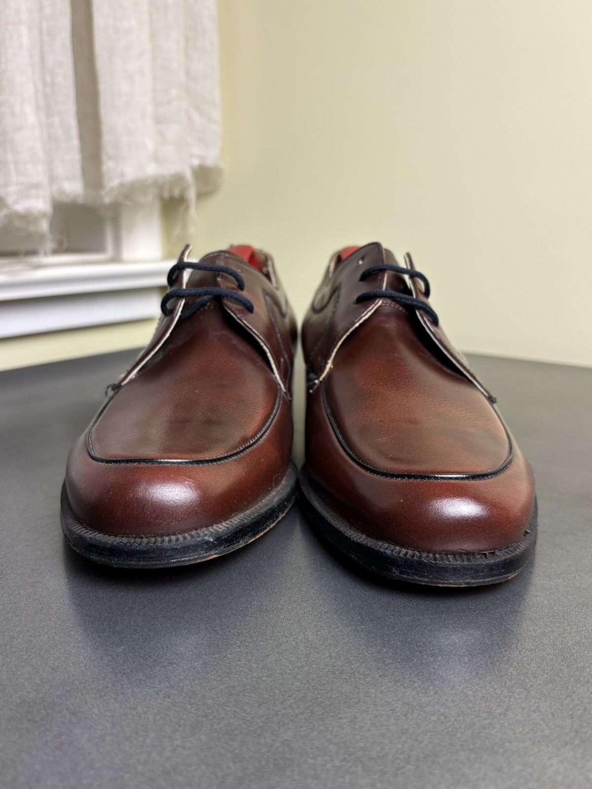 Eaton × Leather × Vintage 1960s Vintage Loafers 1970s Leather Moc Toe Size US 9 / EU 42 - 9 Thumbnail