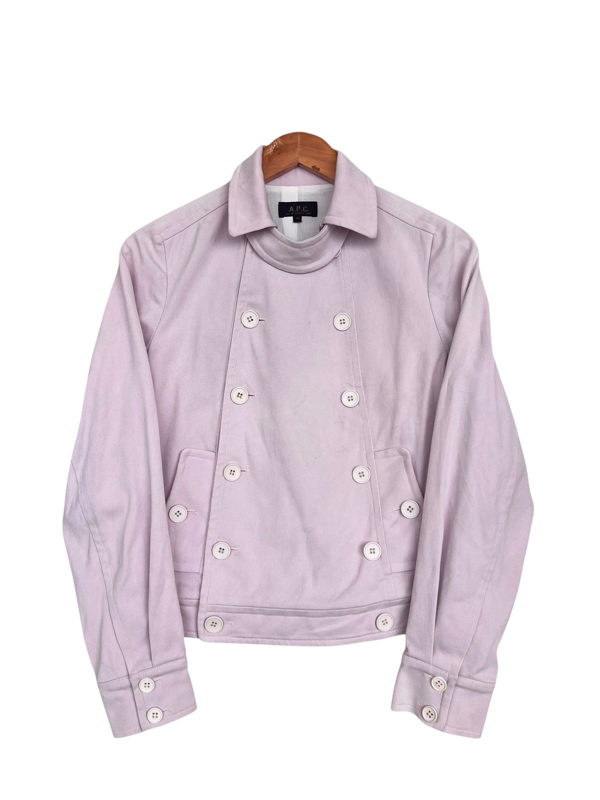 A.P.C. Vintage APC France Double Breasted Cropped Fifre Jacket Size S / US 4 / IT 40 - 1 Thumbnail