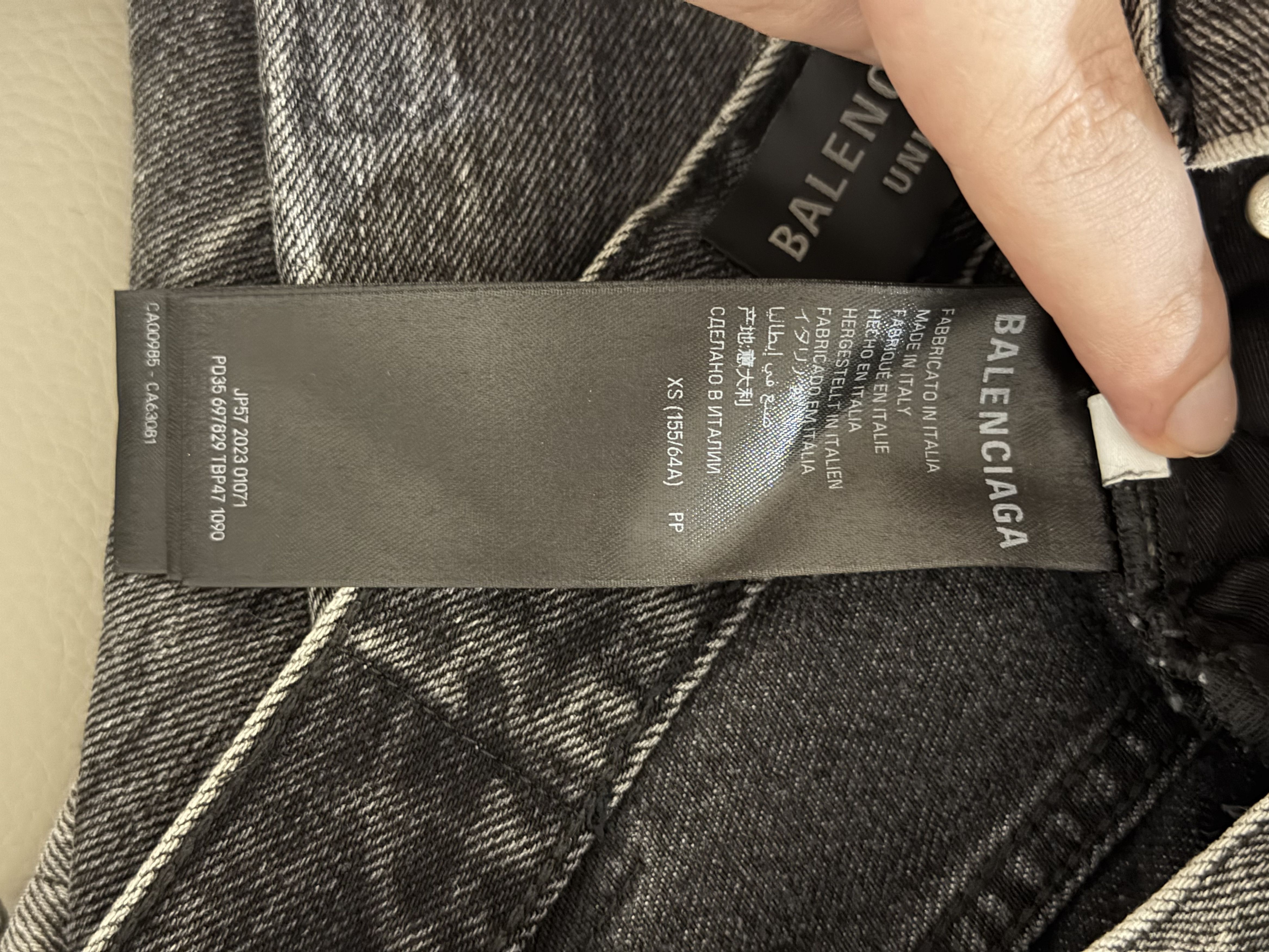 Balenciaga *Sz. XS* Balenciaga Lost Tape Flared Denim Grey Size US 30 / EU 46 - 8 Thumbnail