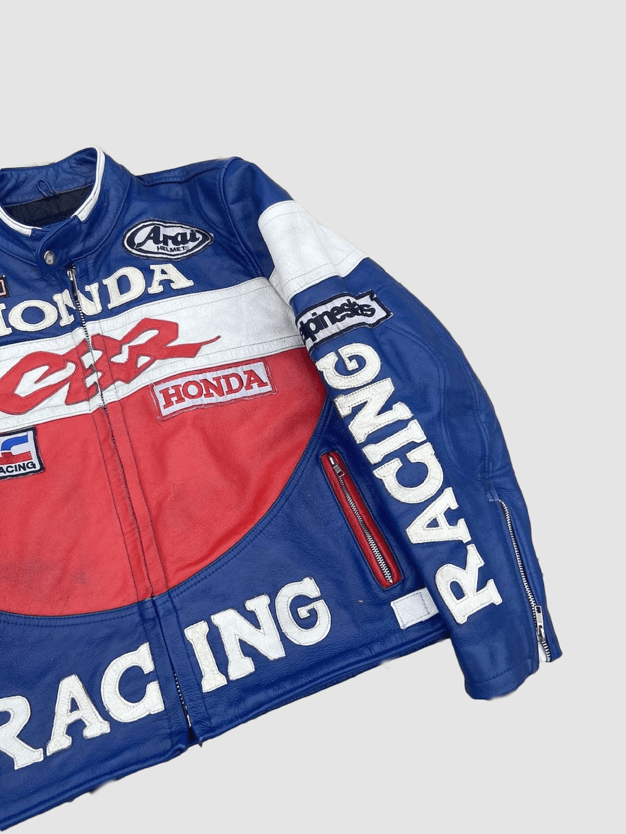 Honda 🔥 Honda CBR Leather Moto Racing Jacket Size US XL / EU 56 / 4 - 3 Thumbnail