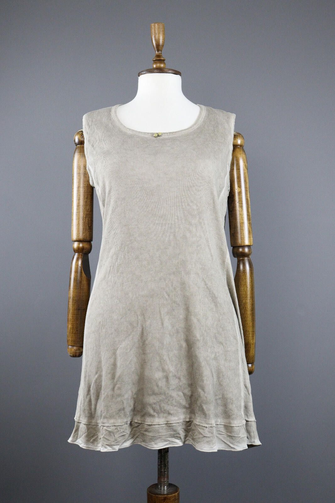 Bottega Veneta Bottega by Elisa Cavaletti Grey Tunic Knee Dress Size L Size L / US 10 / IT 46 - 1 Thumbnail