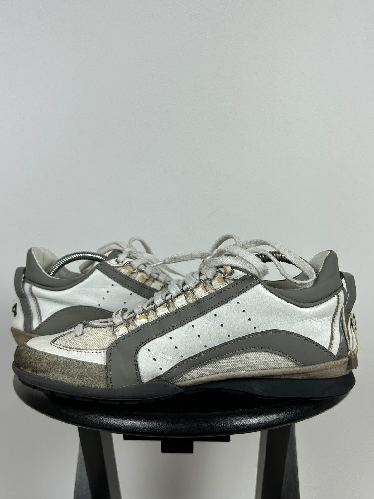 Dsquared2 Dsquared2 Get In The Fast Line Leather Low Sneakers Size US 9 / EU 42 - 8 Thumbnail
