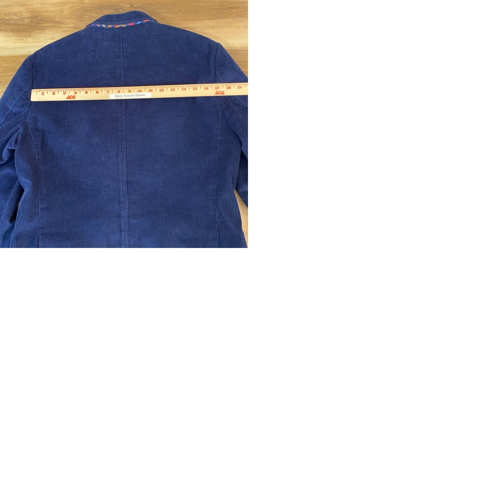 Charles Tyrwhitt Charles Tyrwhitt Blazer Mens 38R Corduroy Blue 2 Button Single-Breasted Classic Fit Coat Jacket Size 38R - 10 Thumbnail