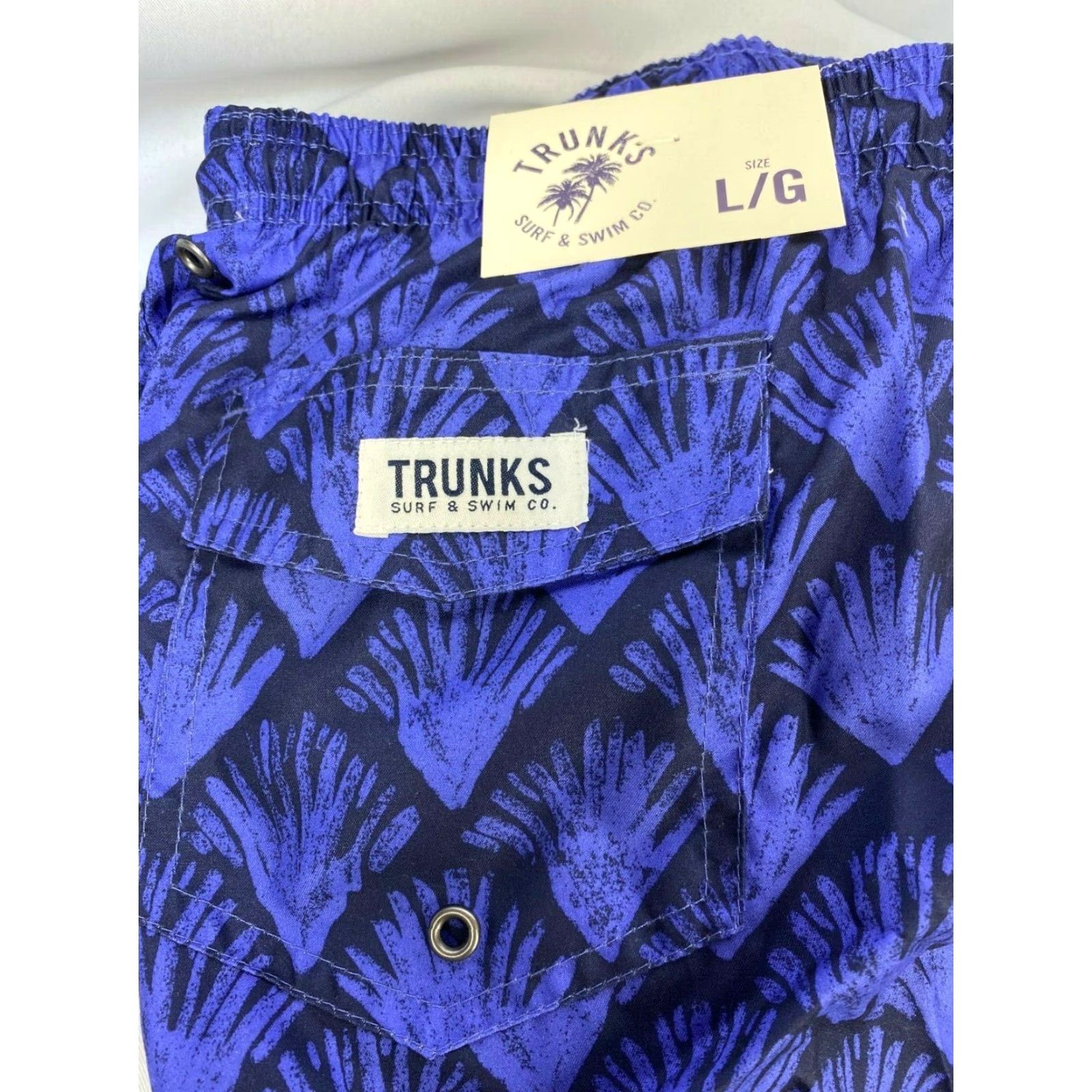 CO Surf & Swim Co Men's 6" San O Swim Trunks - PURPLE Large Short Trunks Mens SURF & SWIM CO, 6", Purple, Regular, Solid Pattern, 100% Polyester, Large Size US 33 - 2 Thumbnail