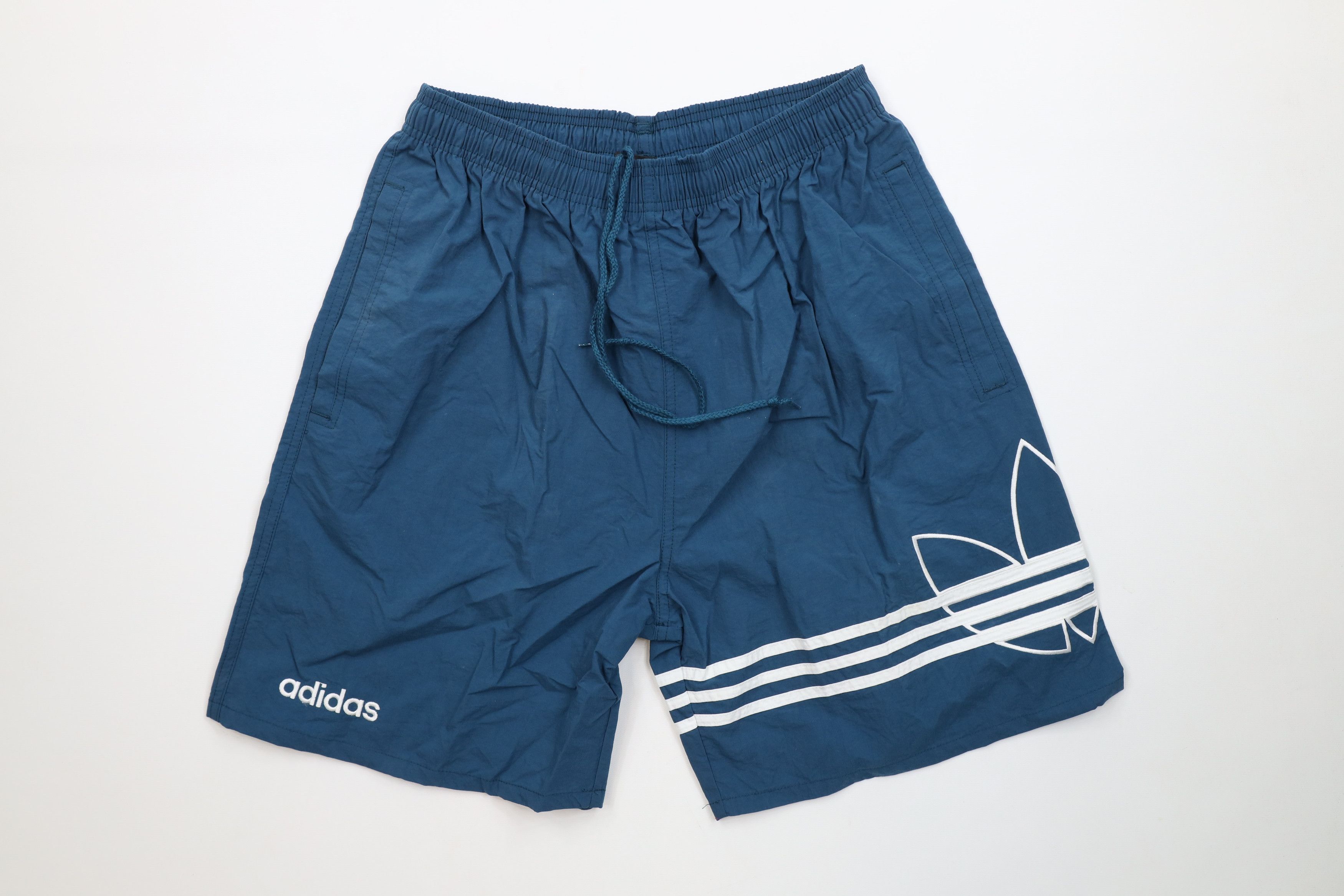 Adidas Deadstock Vintage 90s Adidas Jogging Soccer Shorts Teal Size US 34 / EU 50 - 1 Thumbnail