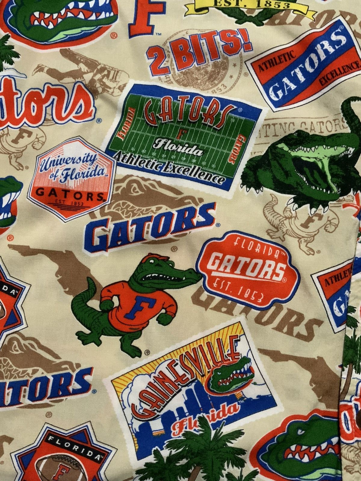 Vintage Vintage 90s Florida Gators Football Hawaiian Button Shirt Size US M / EU 48-50 / 2 - 6 Thumbnail