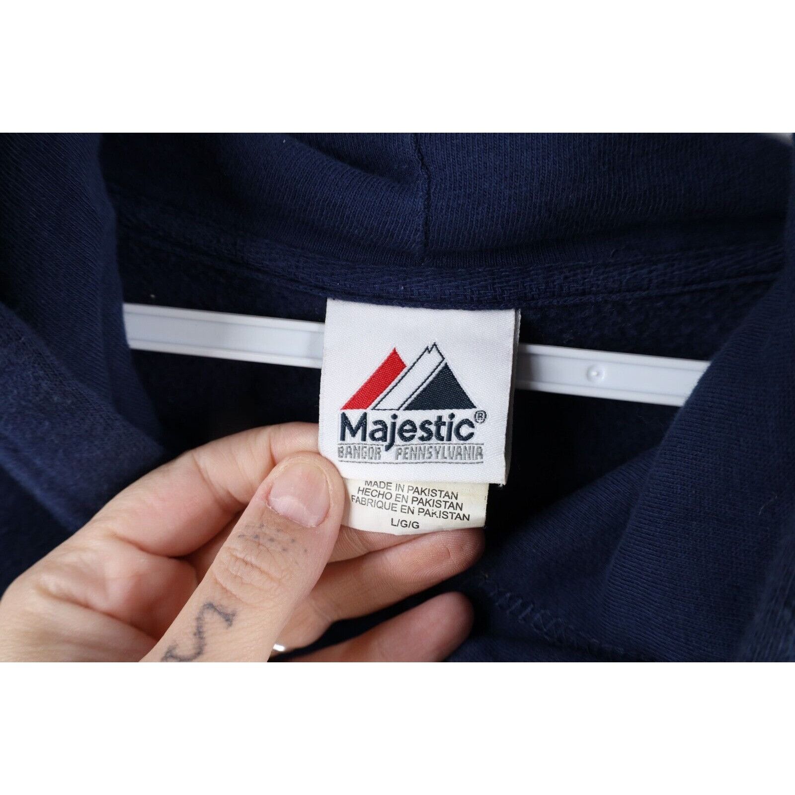 Majestic × Vintage Vintage Majestic Faded Detroit Tigers Baseball Hoodie Size US L / EU 52-54 / 3 - 12 Thumbnail