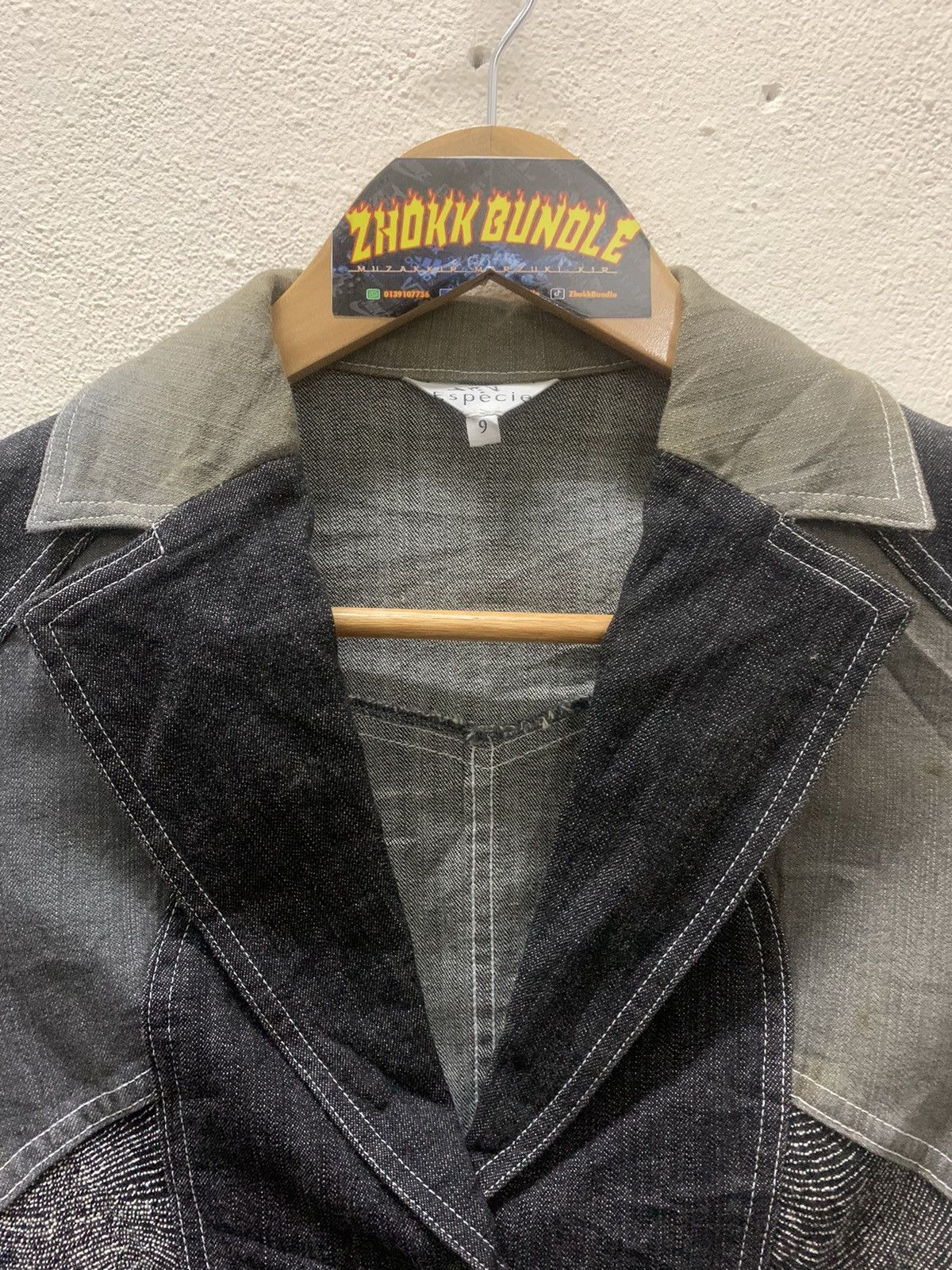 Japanese Brand Especie Denim Jacket nice Design Size XS / US 0-2 / IT 36-38 - 4 Thumbnail