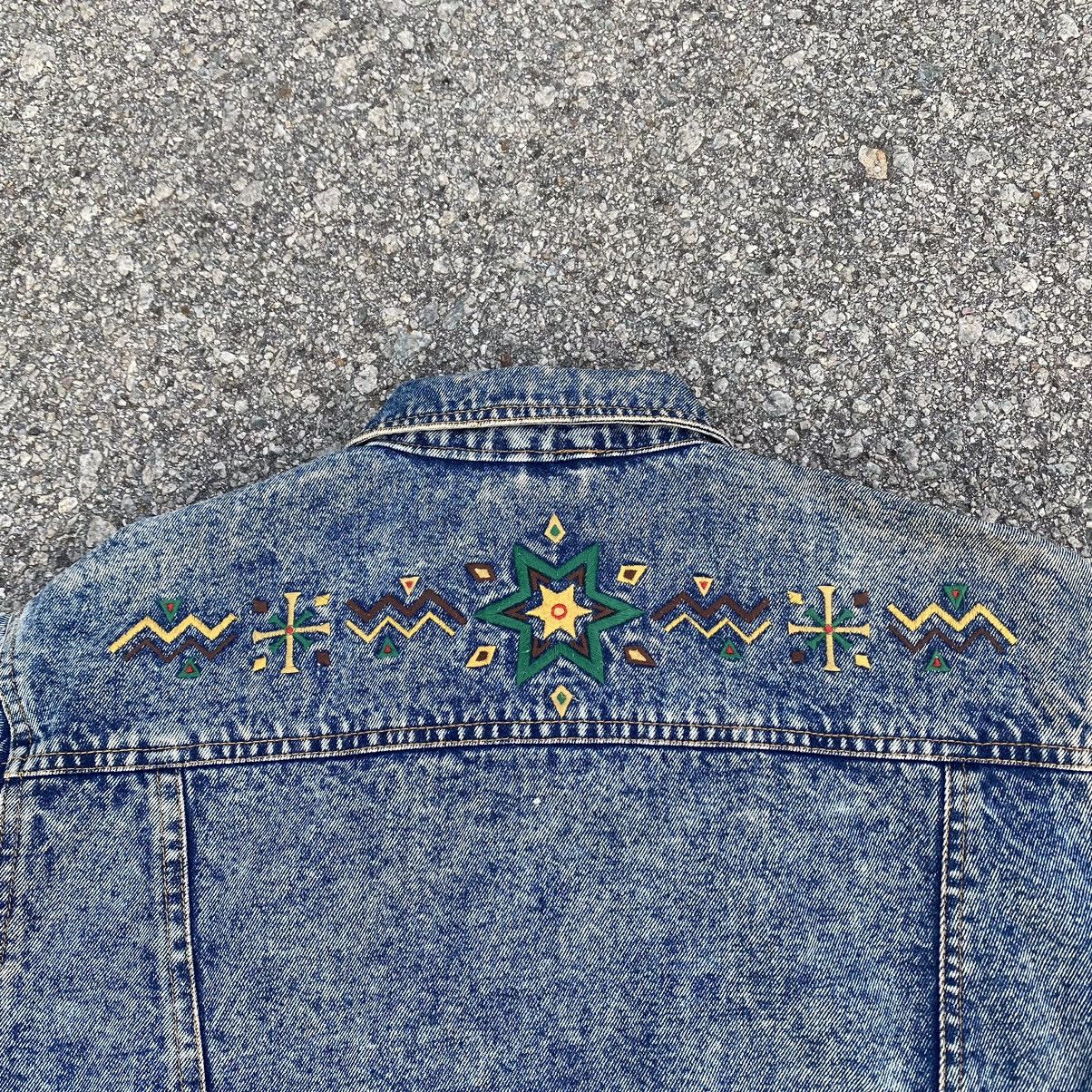 Japanese Brand VTG Acid Wash Denim Jacket KAPITAL STYLE Size US L / EU 52-54 / 3 - 6 Thumbnail