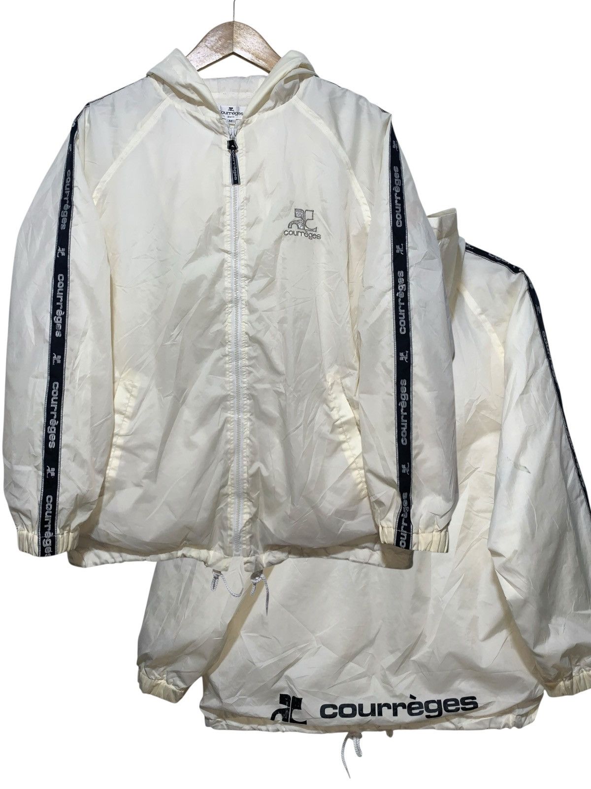 Courreges Vintage Courreges side tape logo nylon light jacket Size US M / EU 48-50 / 2 - 1 Thumbnail