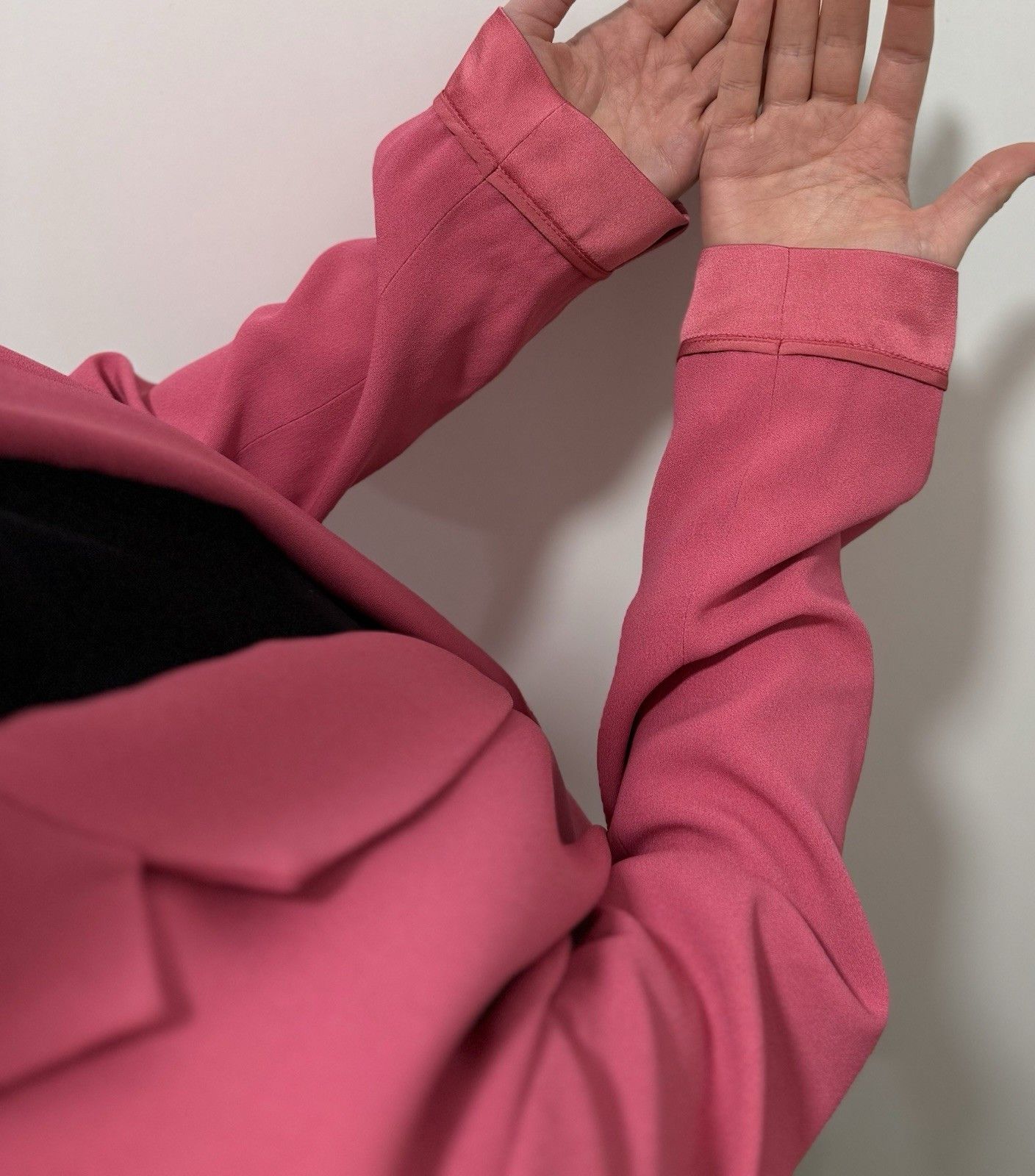 RED Valentino DDP Red Valentino Pink Blazer Acetate Viscose Jacket Size M / US 6-8 / IT 42-44 - 10 Thumbnail