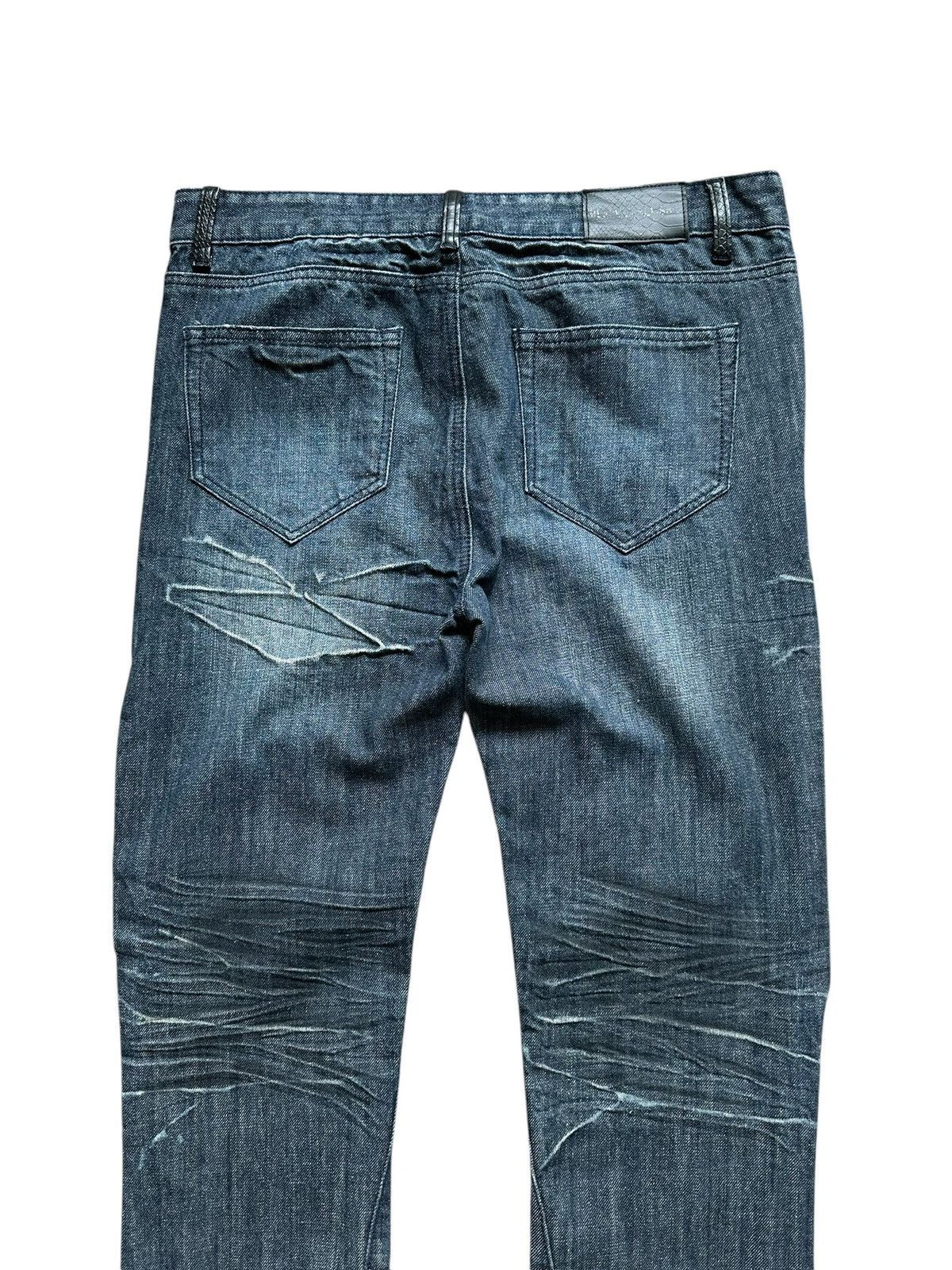 BERNINGS SHO 00's Berning Sho Black Label snake skin flared denim Size US 35 - 8 Thumbnail