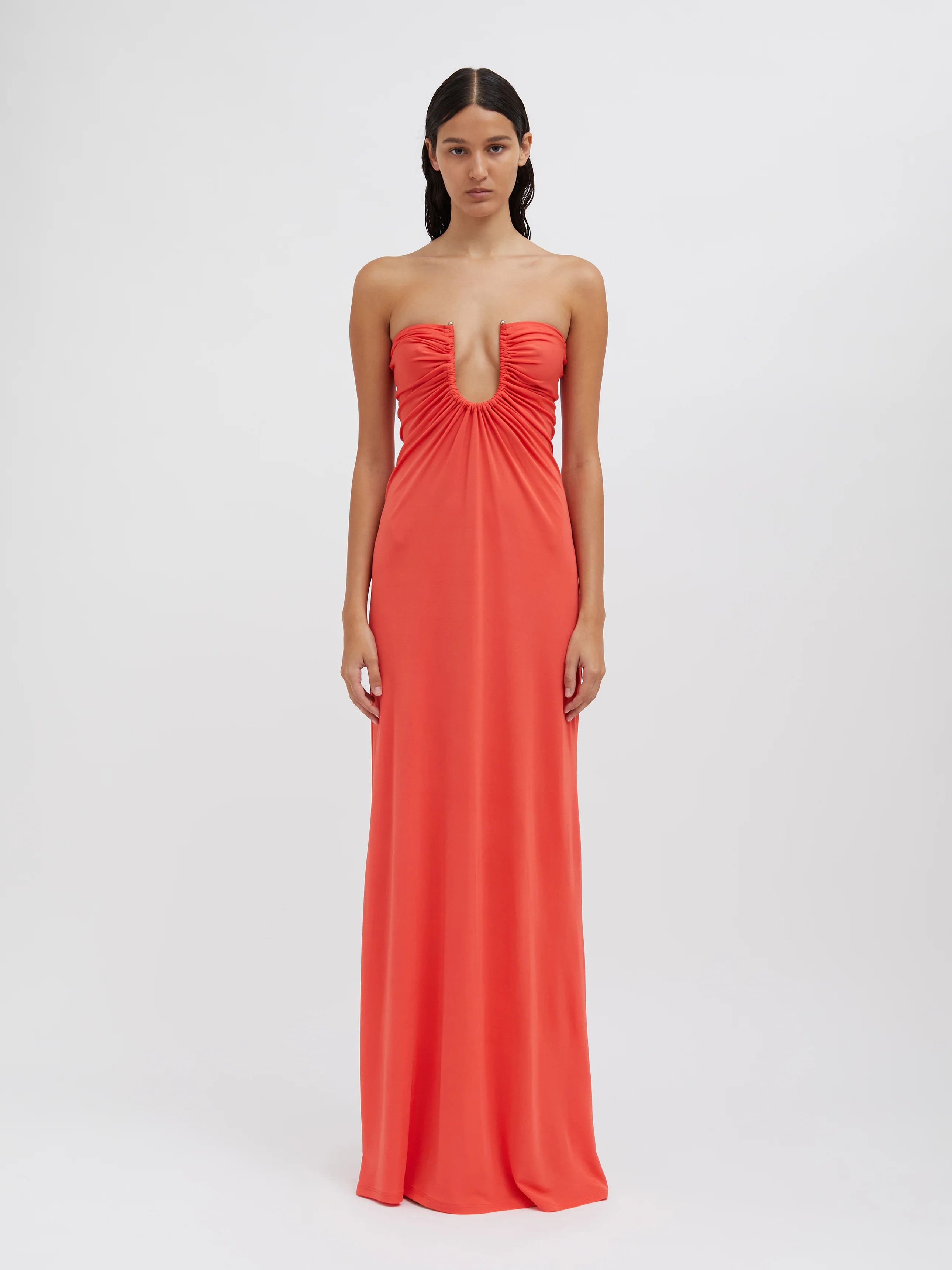 Christopher Esber Arced Palm Strapless Dress Size M / US 6-8 / IT 42-44 - 1 Thumbnail