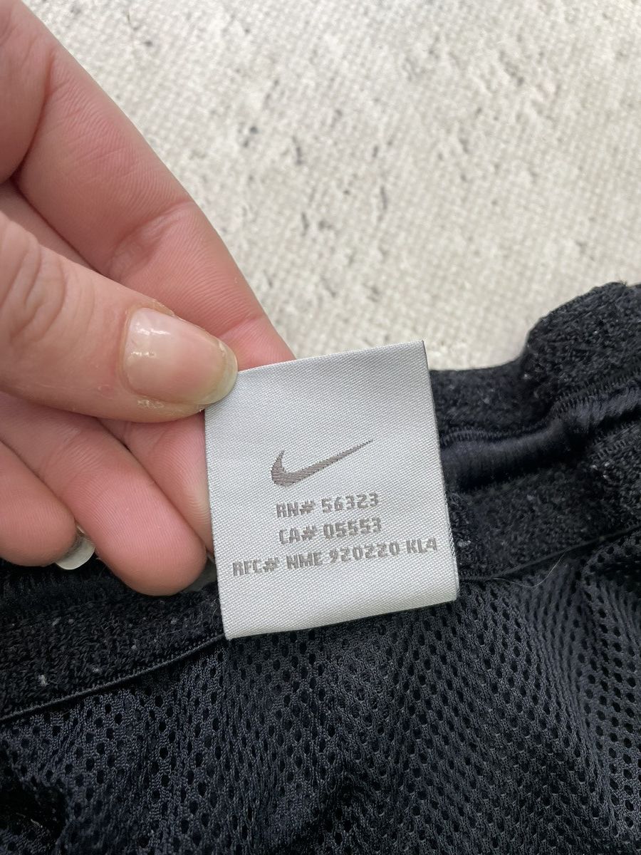 Nike Nike Black Track Pants Green Stripe Y2K Tech Size US 35 - 6 Thumbnail