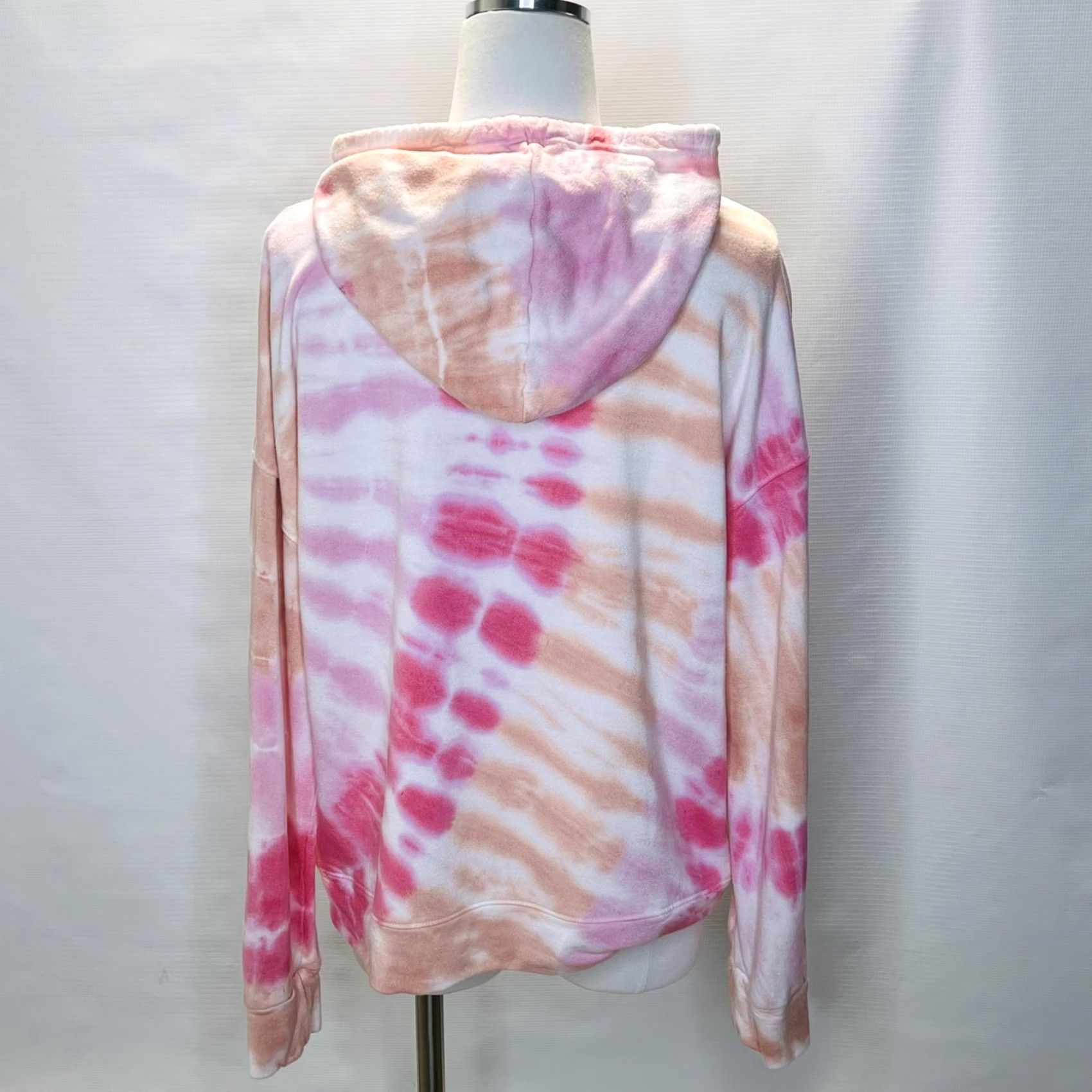 Sundry Sundry Hoodie Womens Size 2 Pink White Tie Dye Pullover Sweatshirt Made USA Cozy Pullover Hooded Long Sleeve Tie Dye Sweatshirt Women's 2 XS-Plus? Size XS / US 0-2 / IT 36-38 - 4 Thumbnail