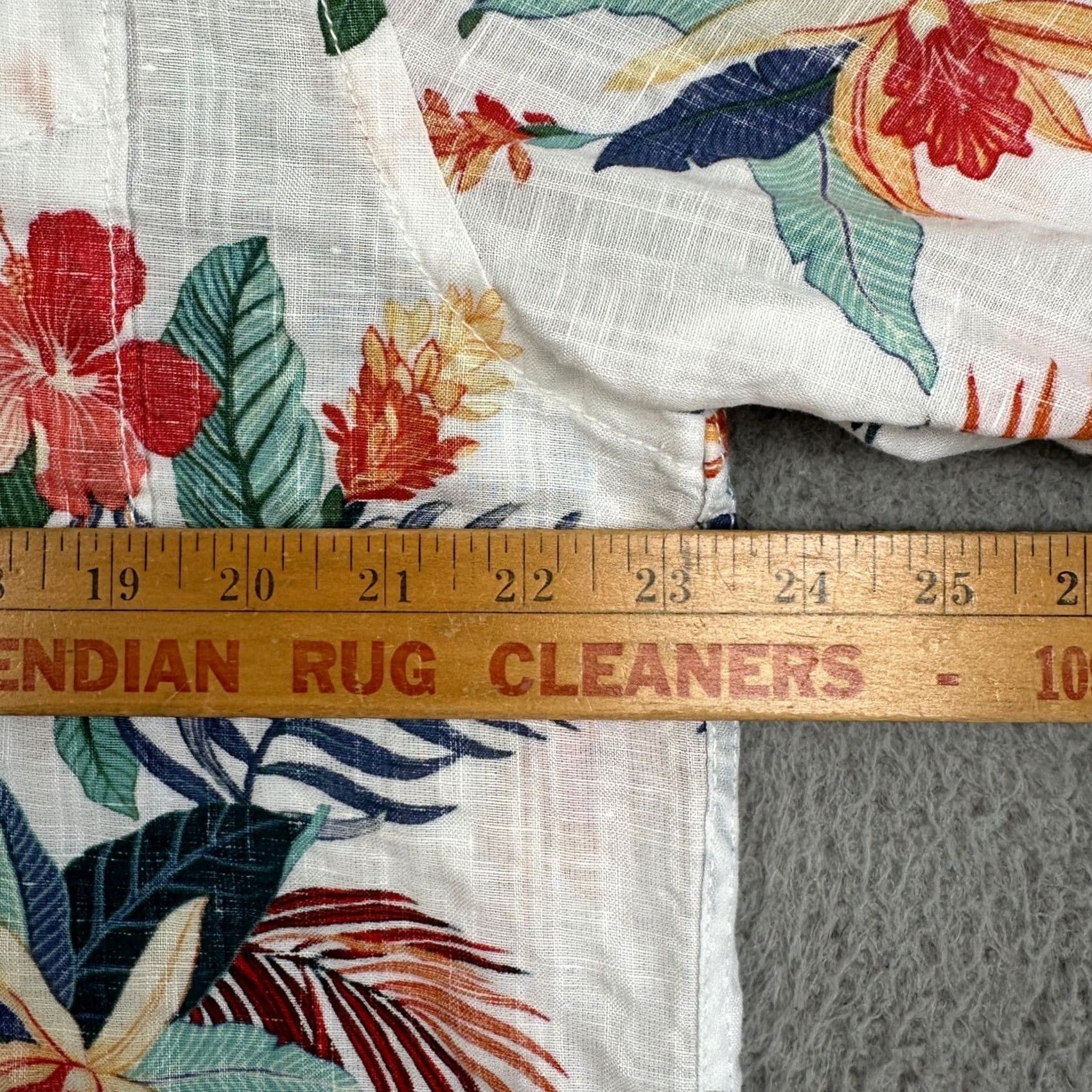 Tommy Bahama Tommy Bahama Relax Linen Blend Shirt Mens L White Multicolor Floral Button Up Long Sleeve Casual Beachwear Size US L / EU 52-54 / 3 - 6 Thumbnail
