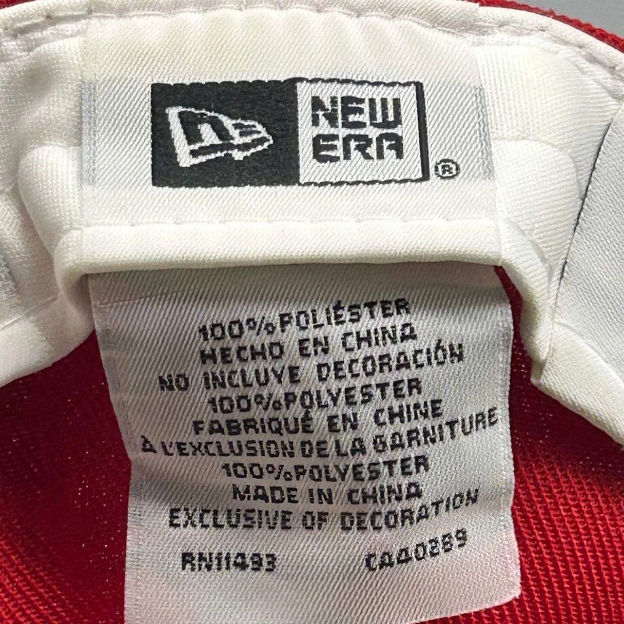 New Era Los Angeles LA Angels Hat Men 7 3/8 Red Green MLB Fitted Cap Size ONE SIZE - 3 Thumbnail