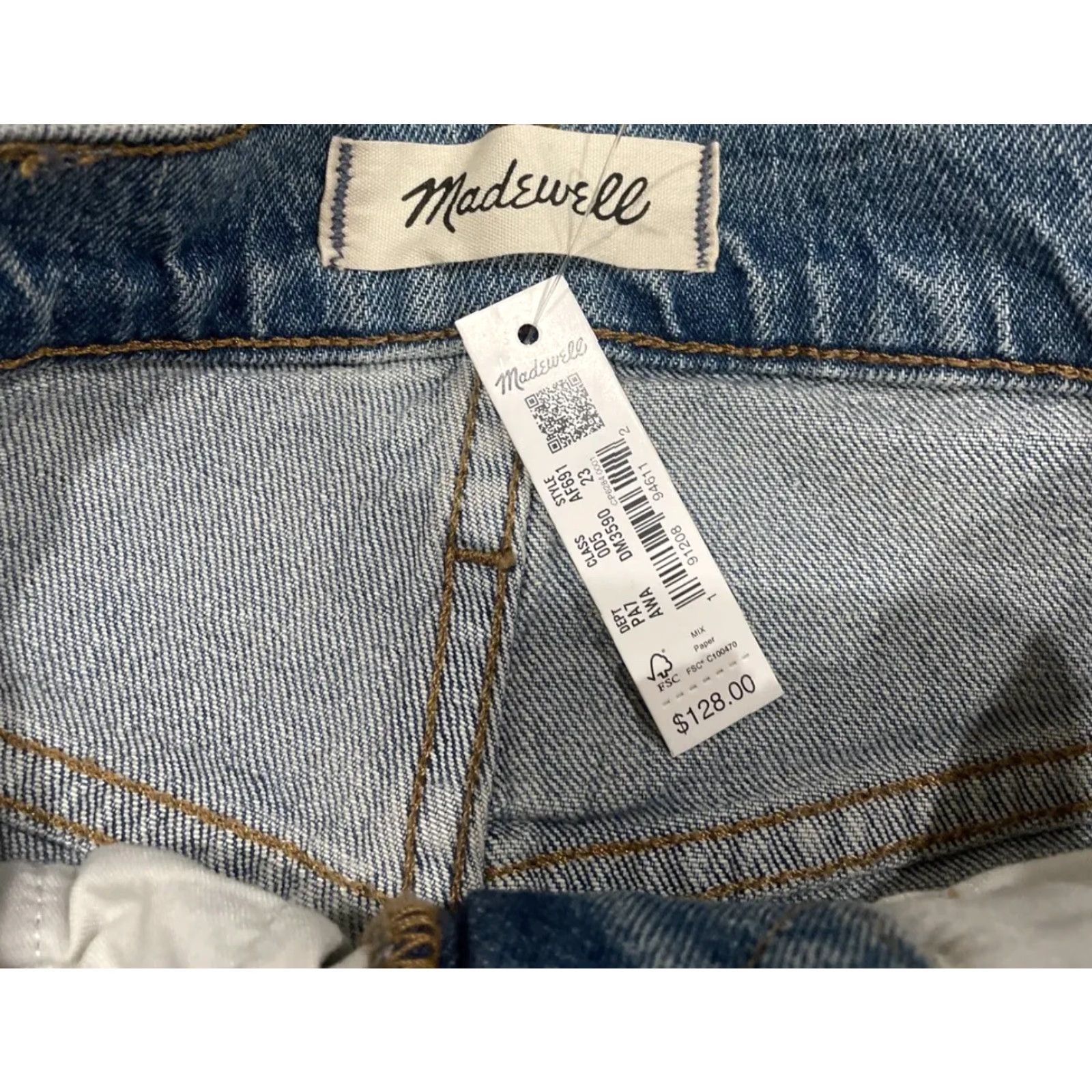 Madewell Madewell The Perfect Vintage Jean in Ainsworth Wash Size 23 New NWT Women’s Size 40" / US 18 - 7 Thumbnail