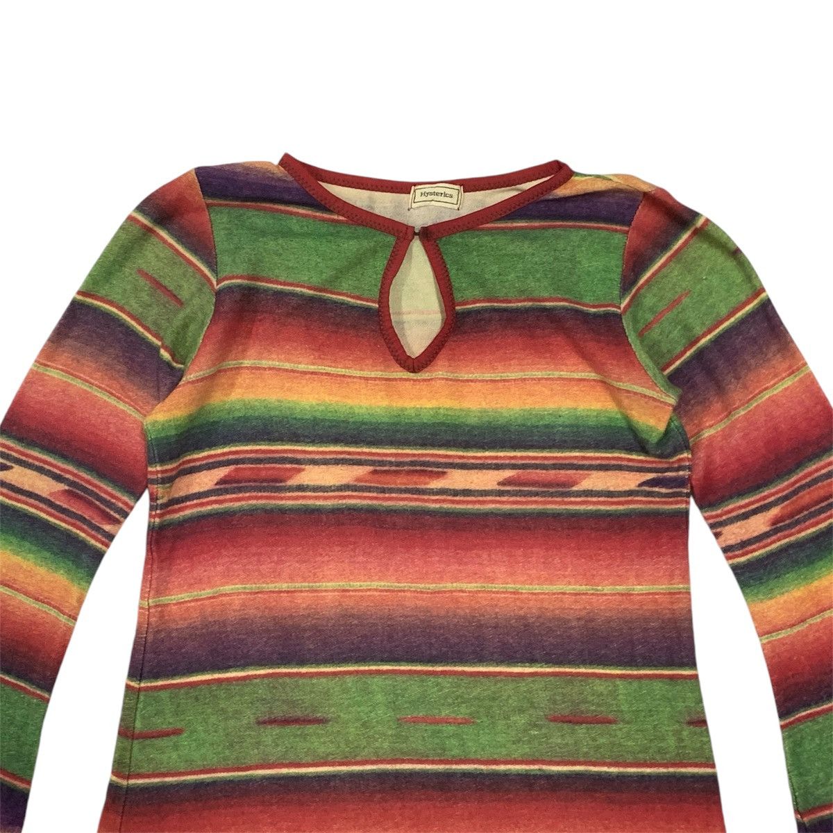 Hysteric Glamour Vtg Hysteric Glamour Striped Blouson T-Shirt Size ONE SIZE - 2 Thumbnail